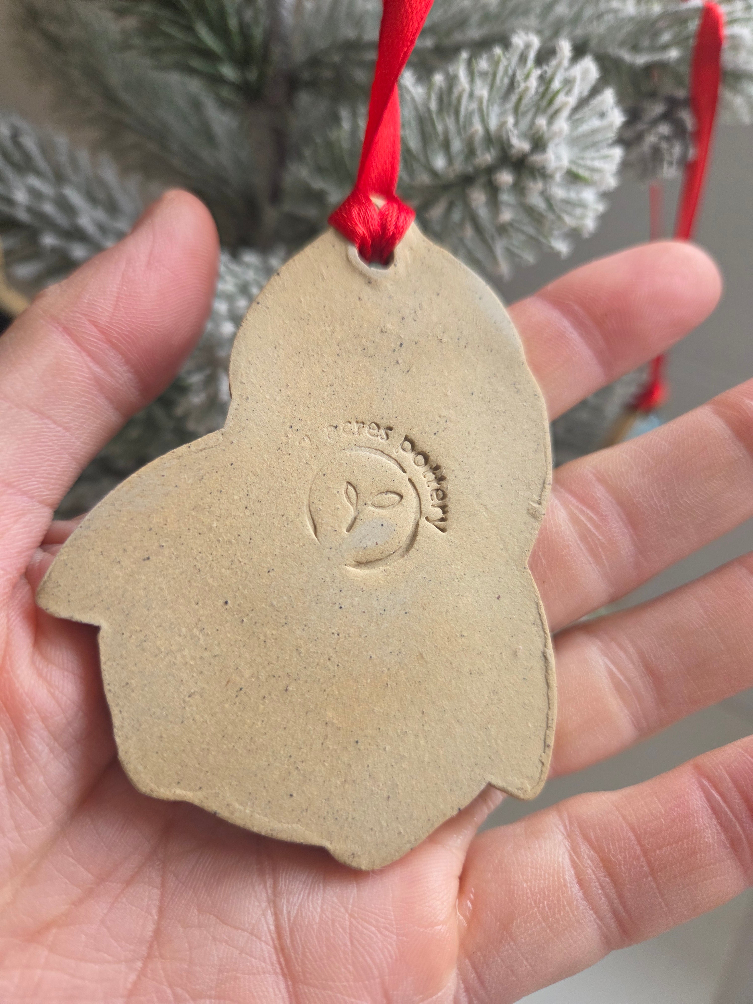 Ceramic Penguin Christmas Decoration