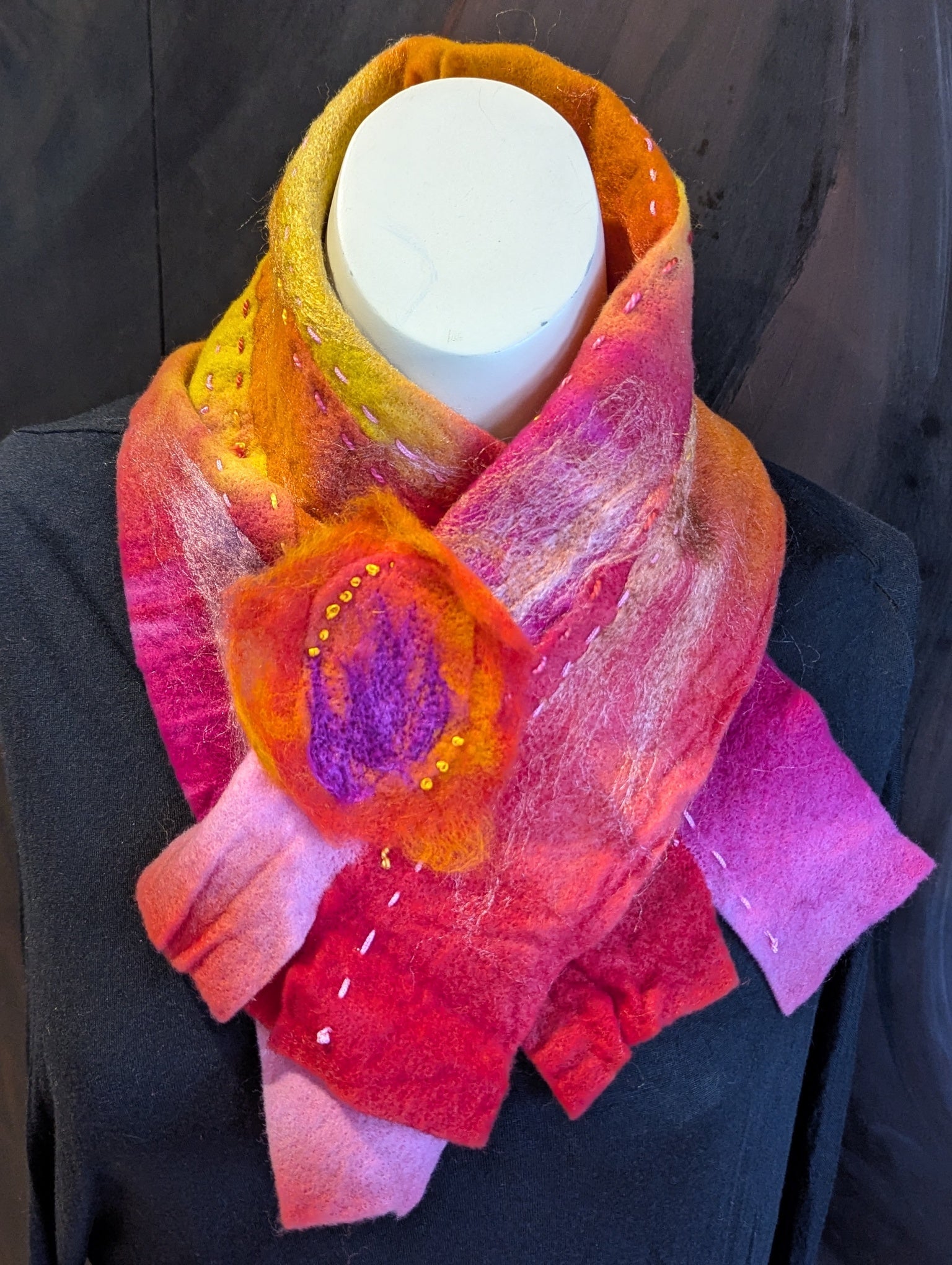 Merino Neck Warmer - Indian Summer