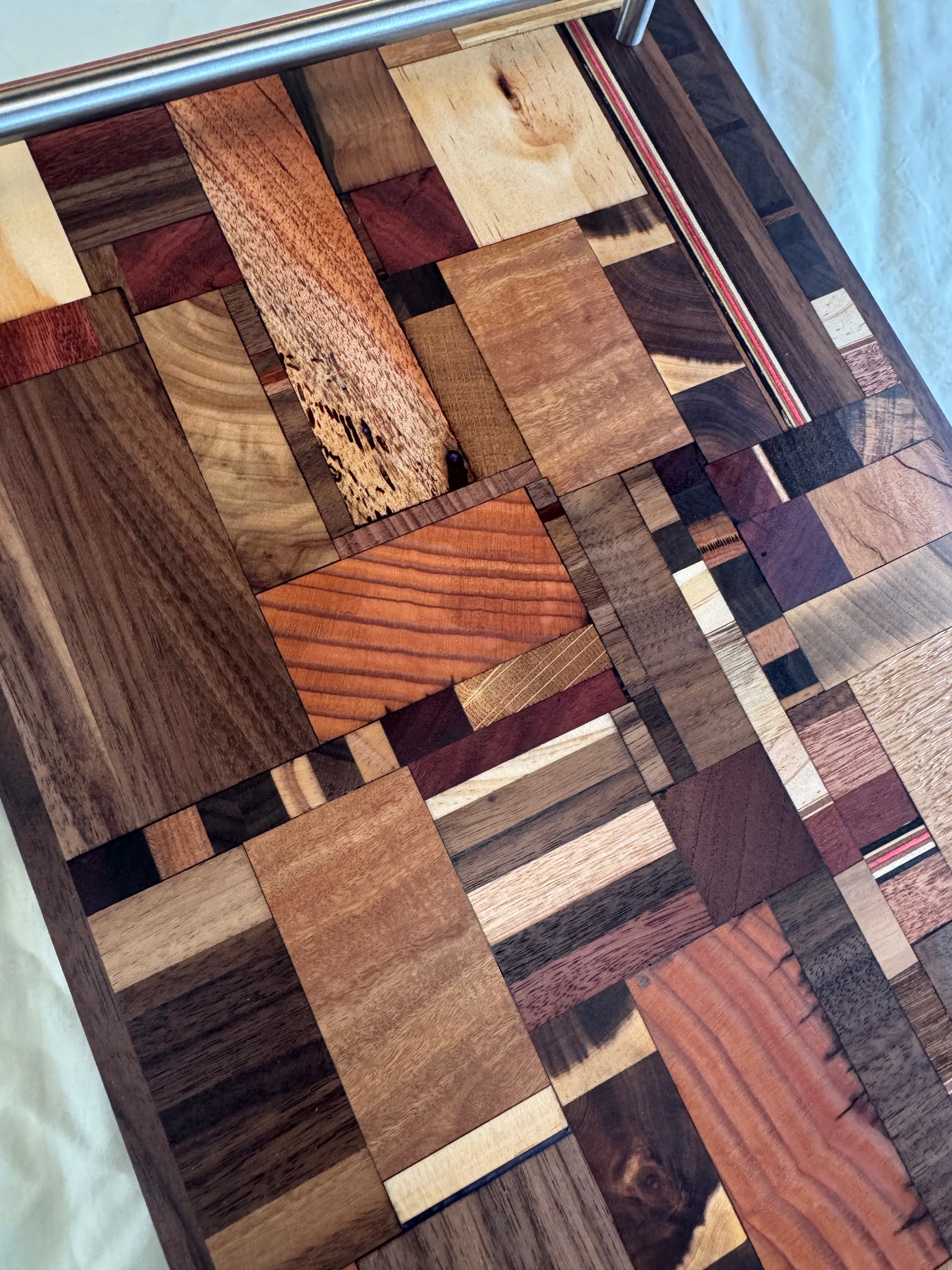 Chaos pattern Serving Board with Handles
