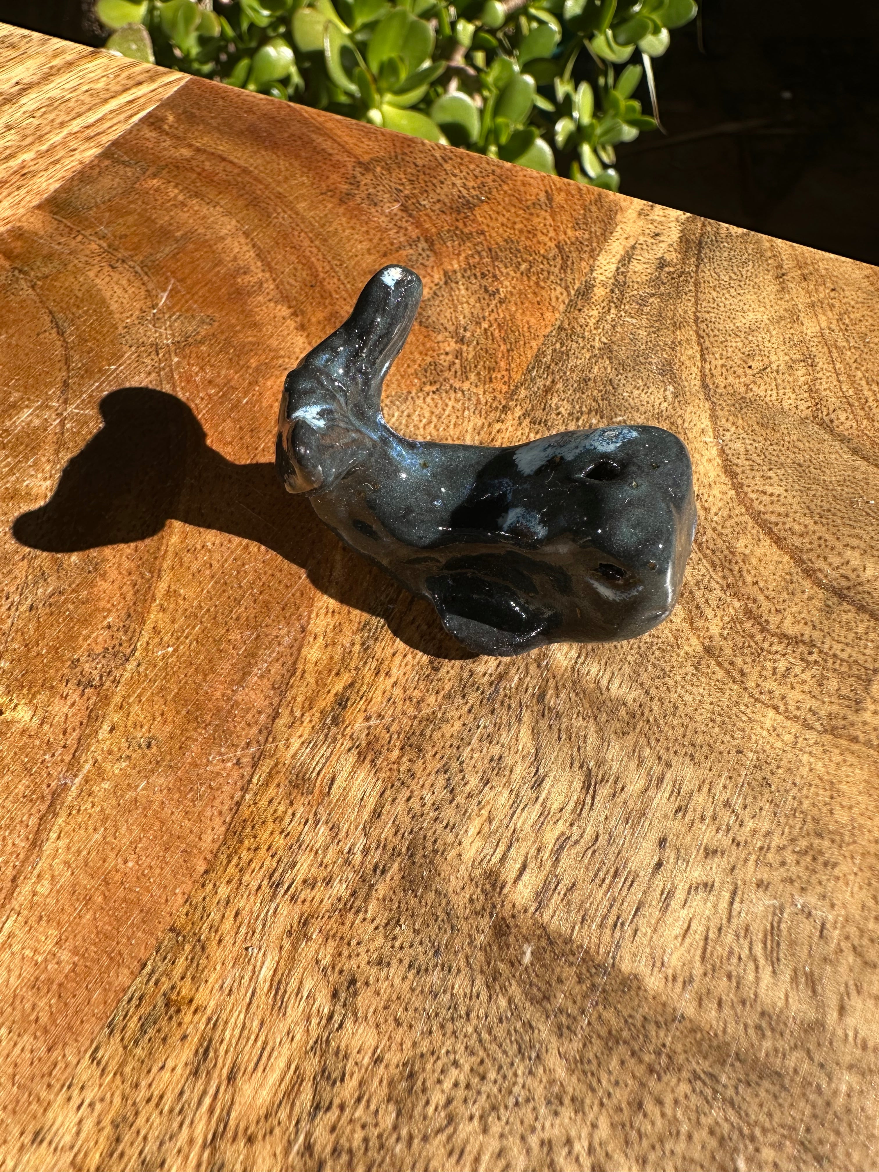 Whales | Handmade Porcelain Ornaments | Pair of Tails