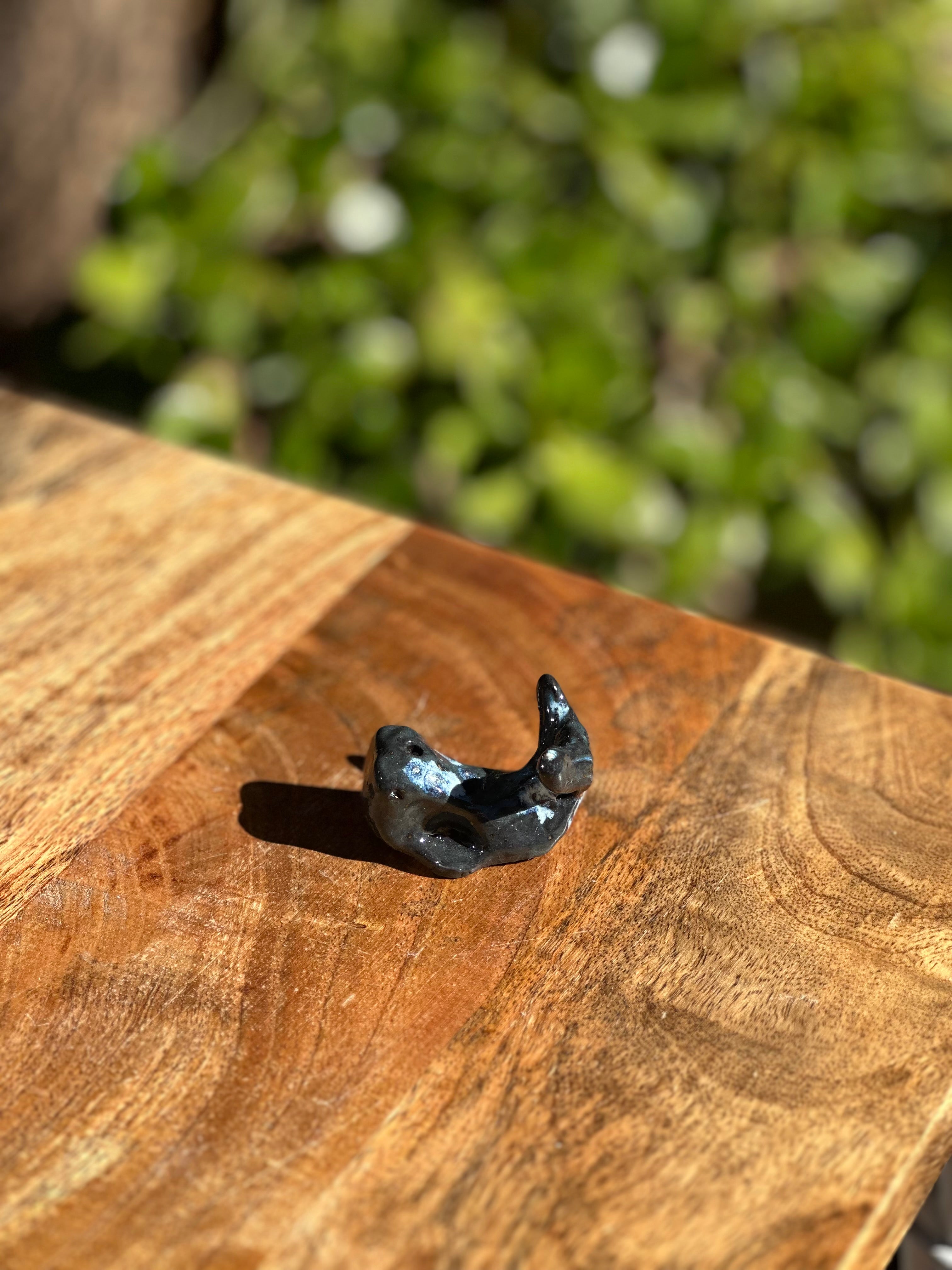 Whales | Handmade Porcelain Ornaments | Pair of Tails