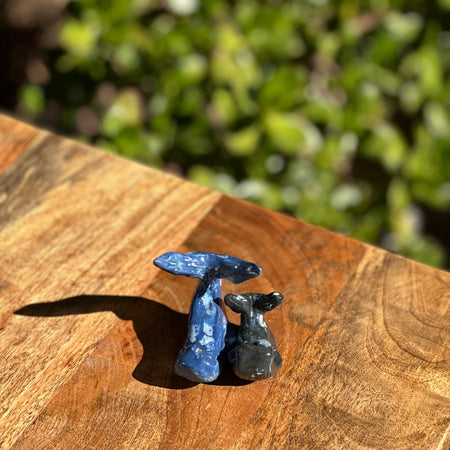 Whales | Handmade Porcelain Ornaments | Pair of Tails