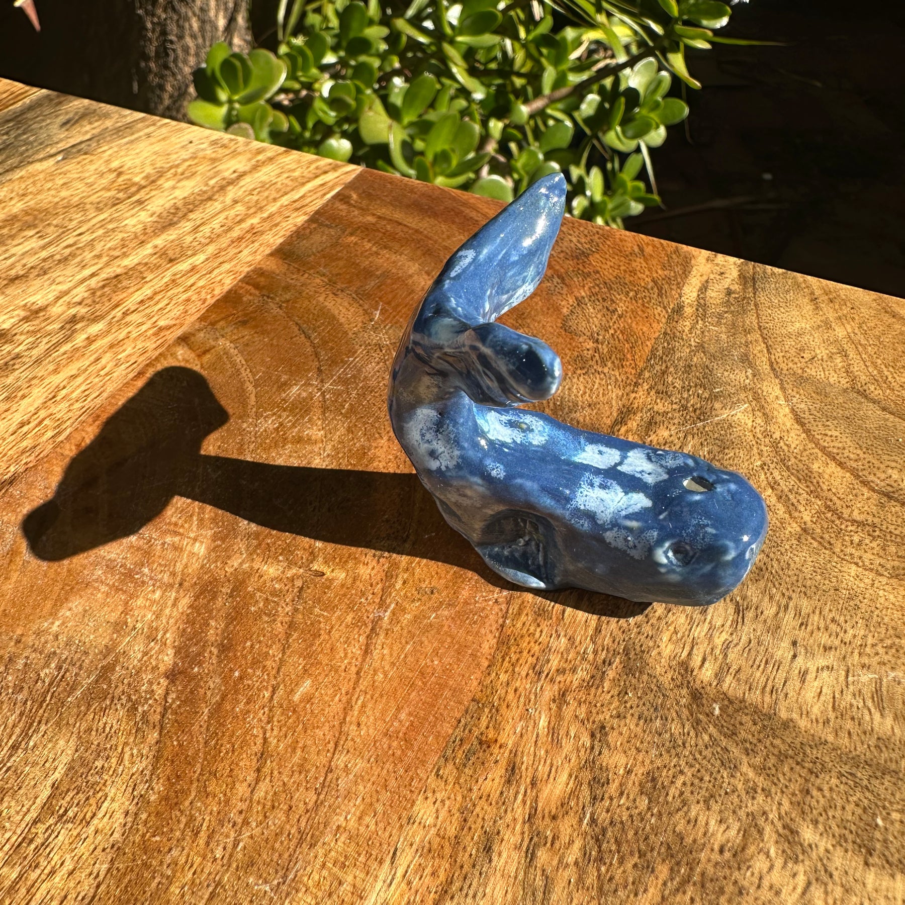 Whales | Handmade Porcelain Ornaments | Pair of Tails