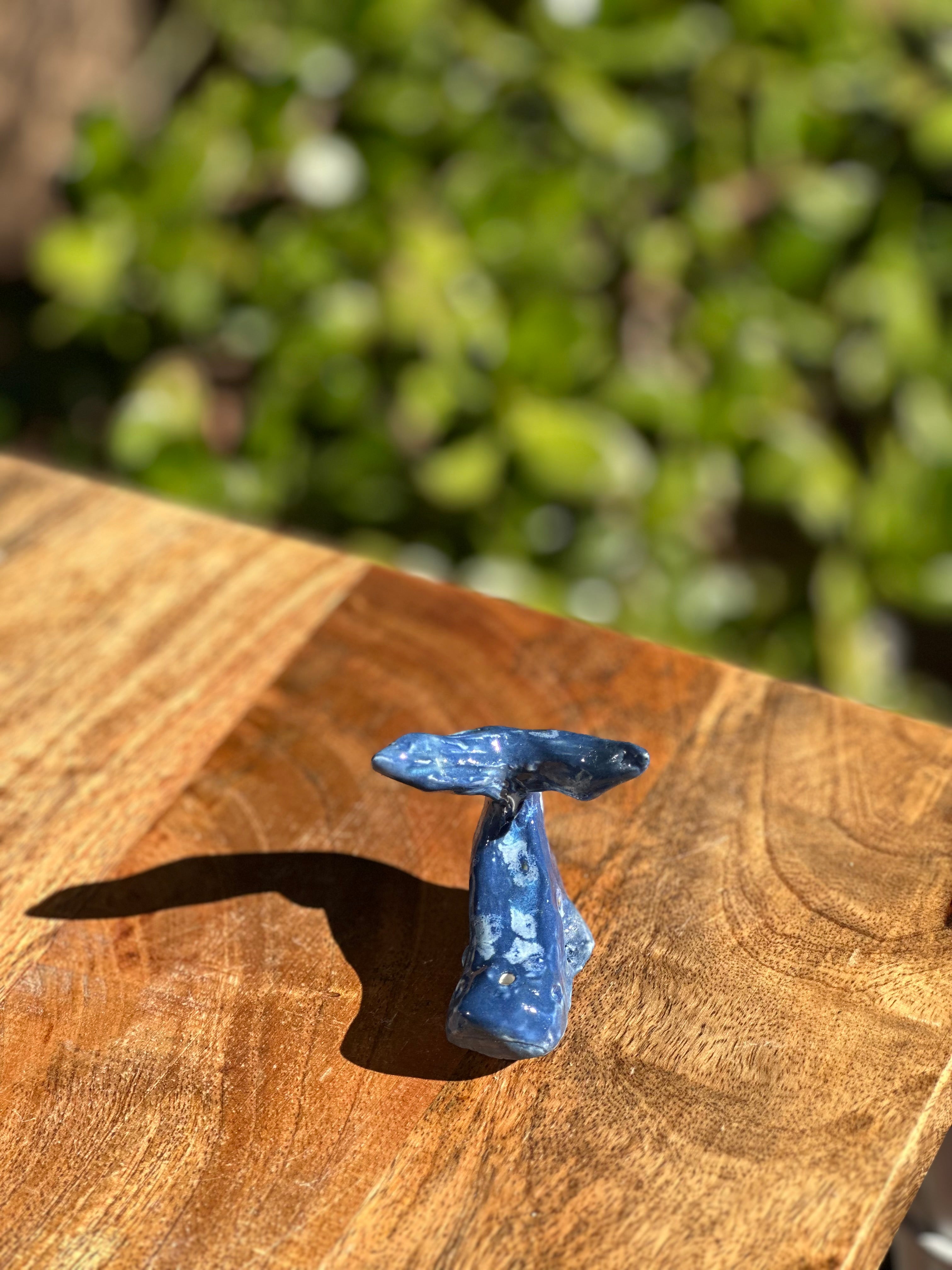Whales | Handmade Porcelain Ornaments | Pair of Tails