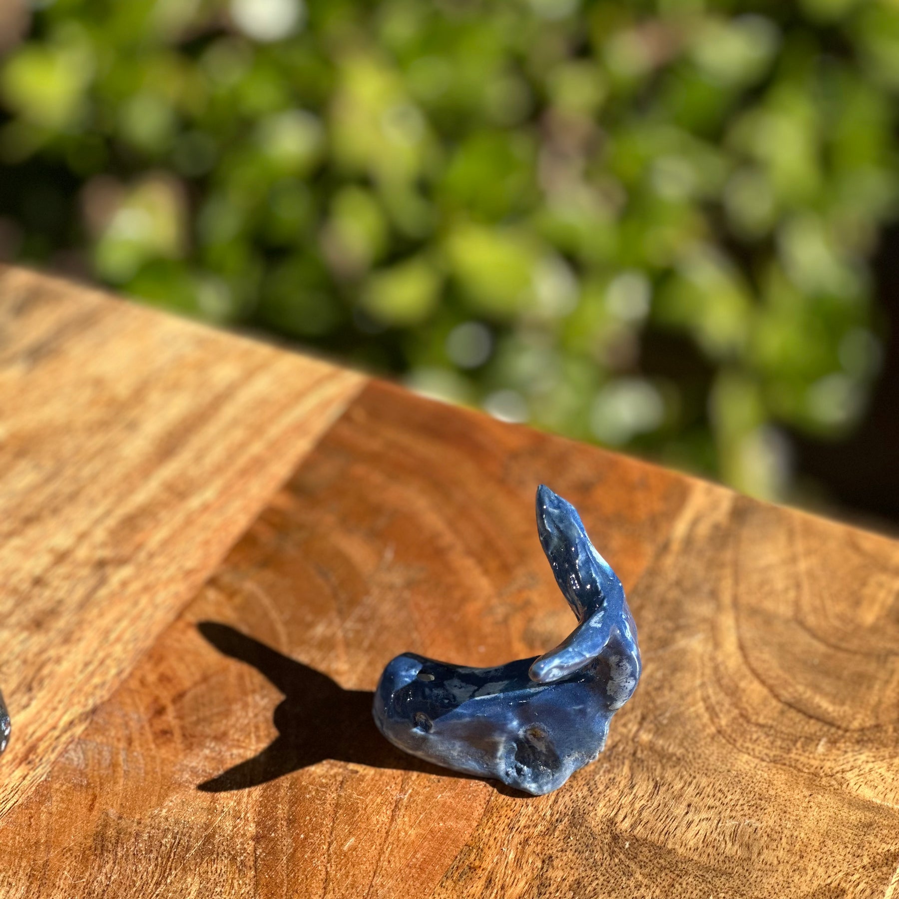 Whales | Handmade Porcelain Ornaments | Pair of Tails