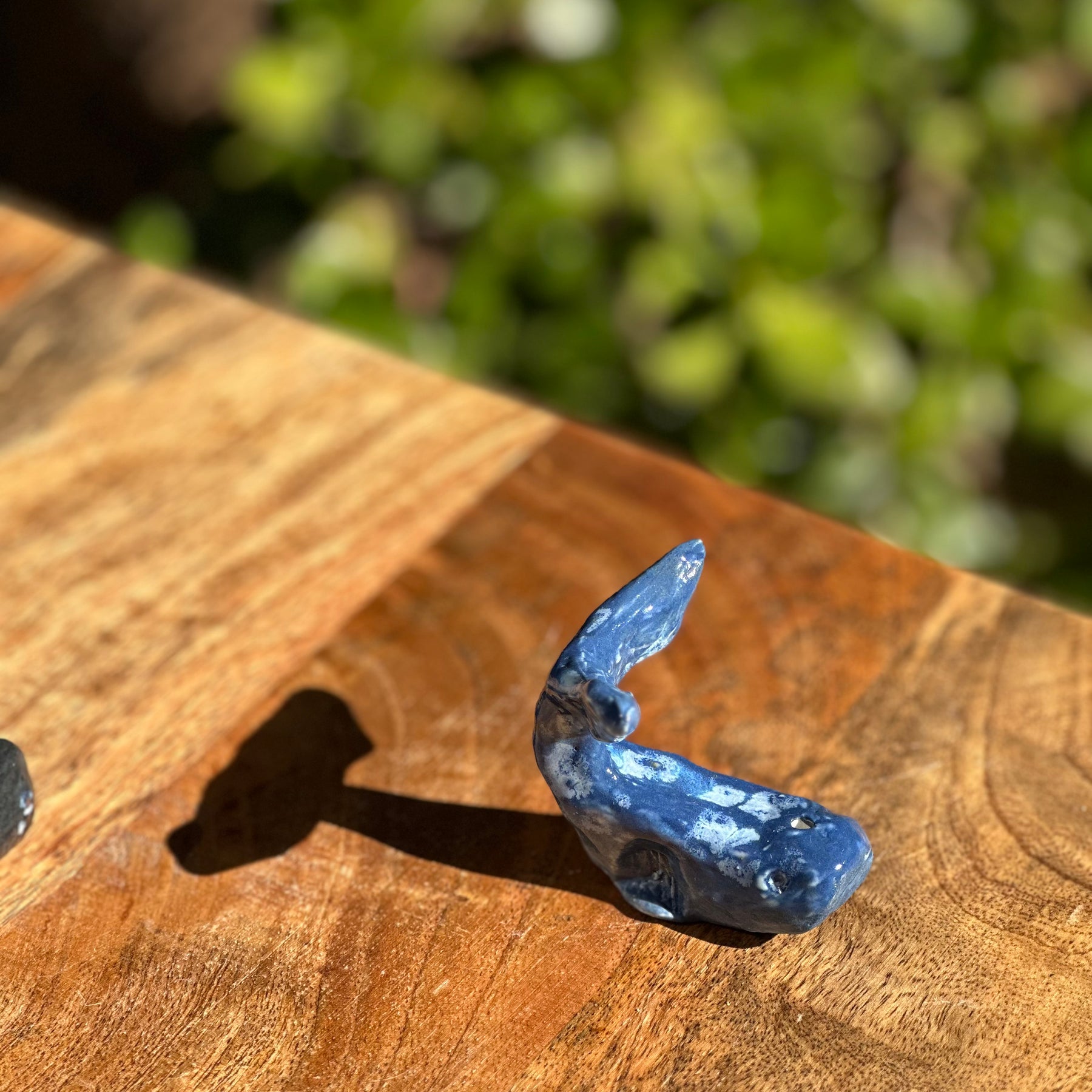 Whales | Handmade Porcelain Ornaments | Pair of Tails