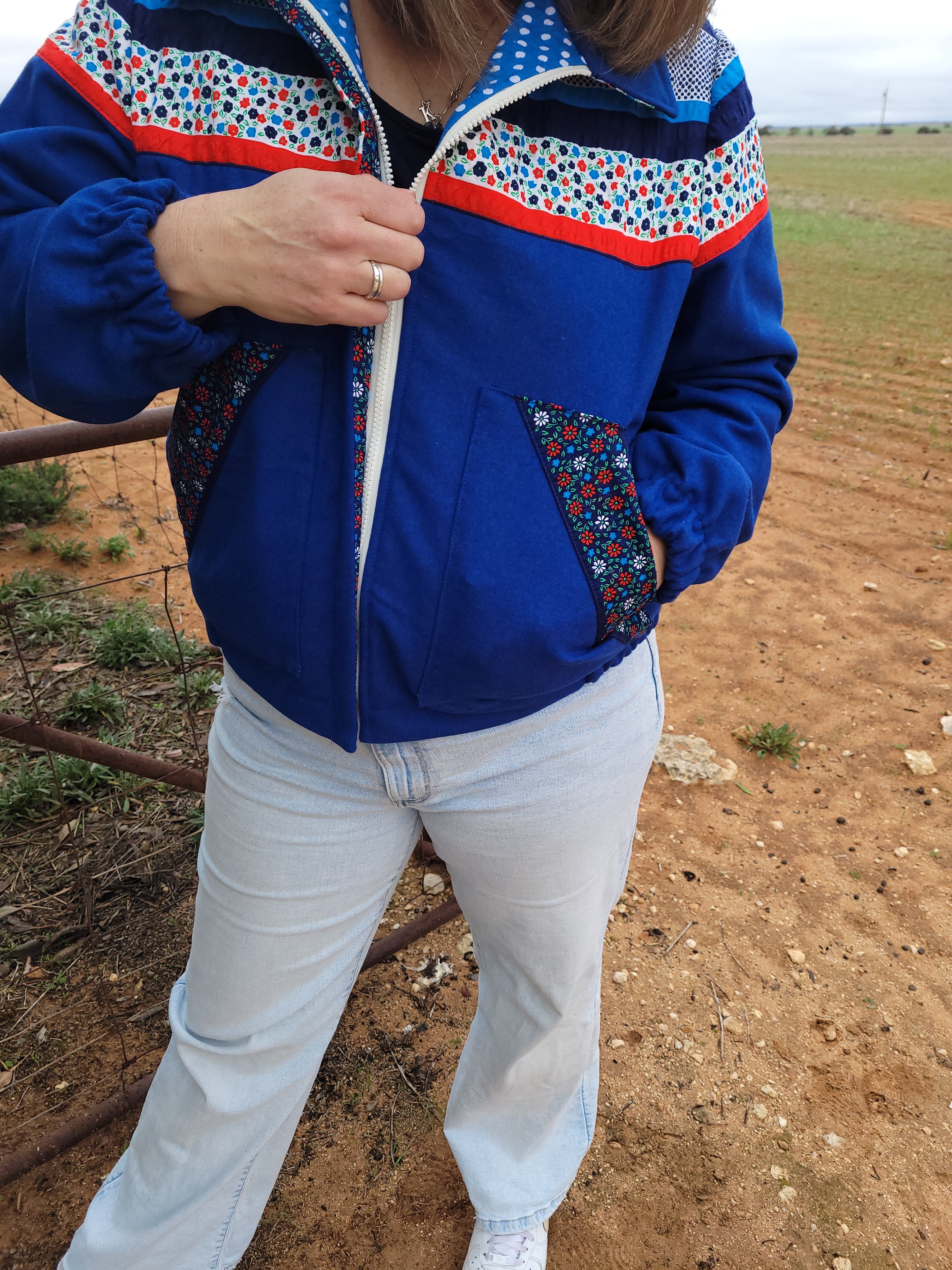 Bands of happiness - Retro Bomber jacket - L/XL