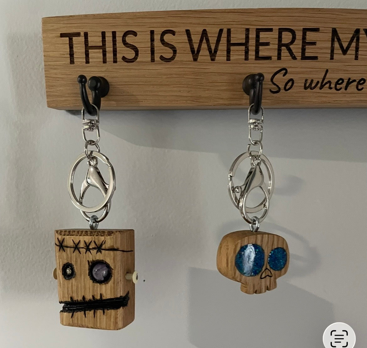 Frankenbot, wine barrel, "Barrel Bot" keyring