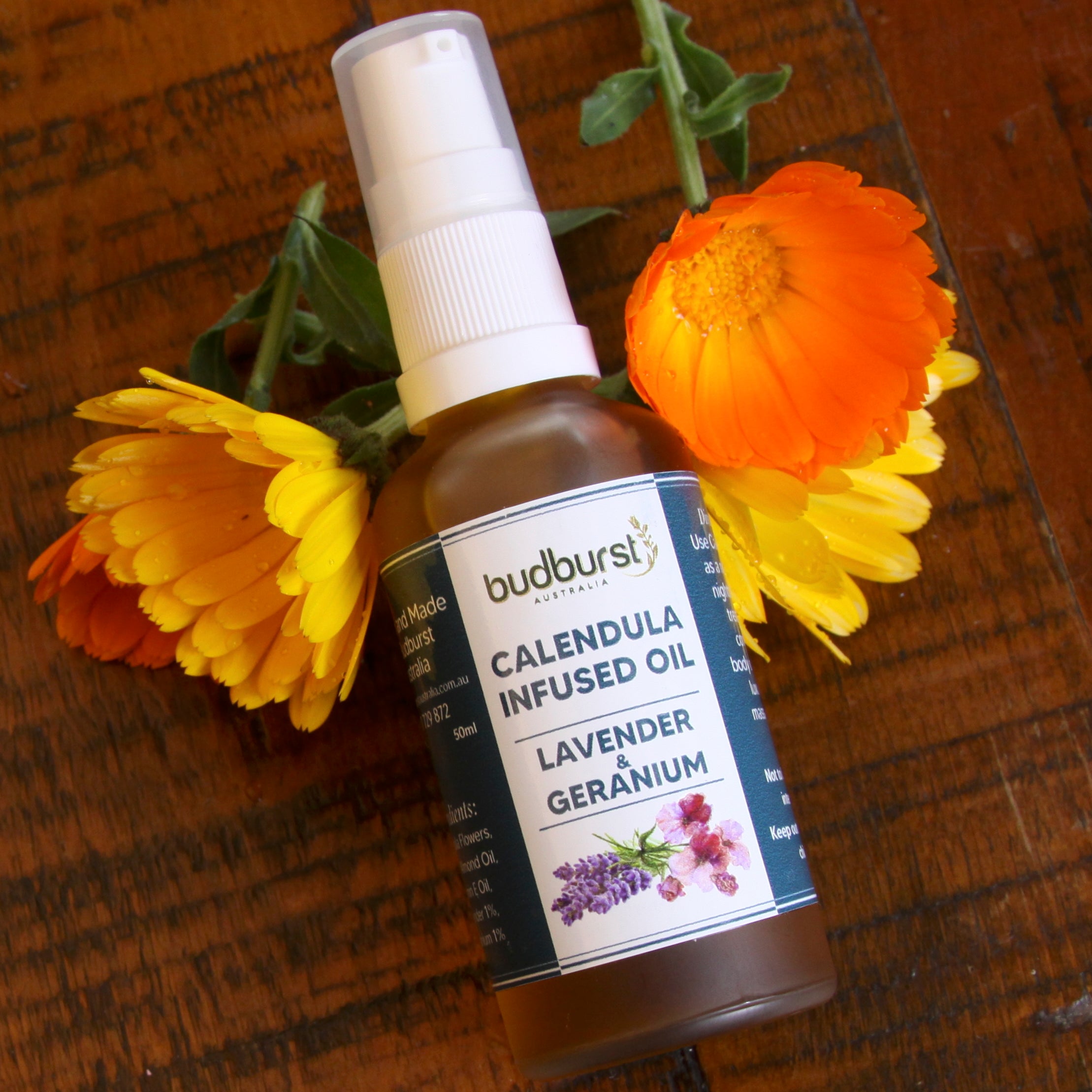 Calendula Infused Oil - Lavendar & Geranium