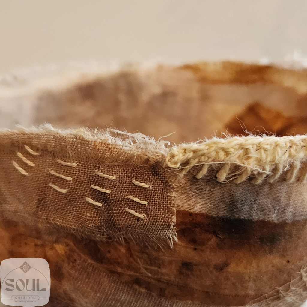 Textile Art Bowl – Natural & Earthy (7)