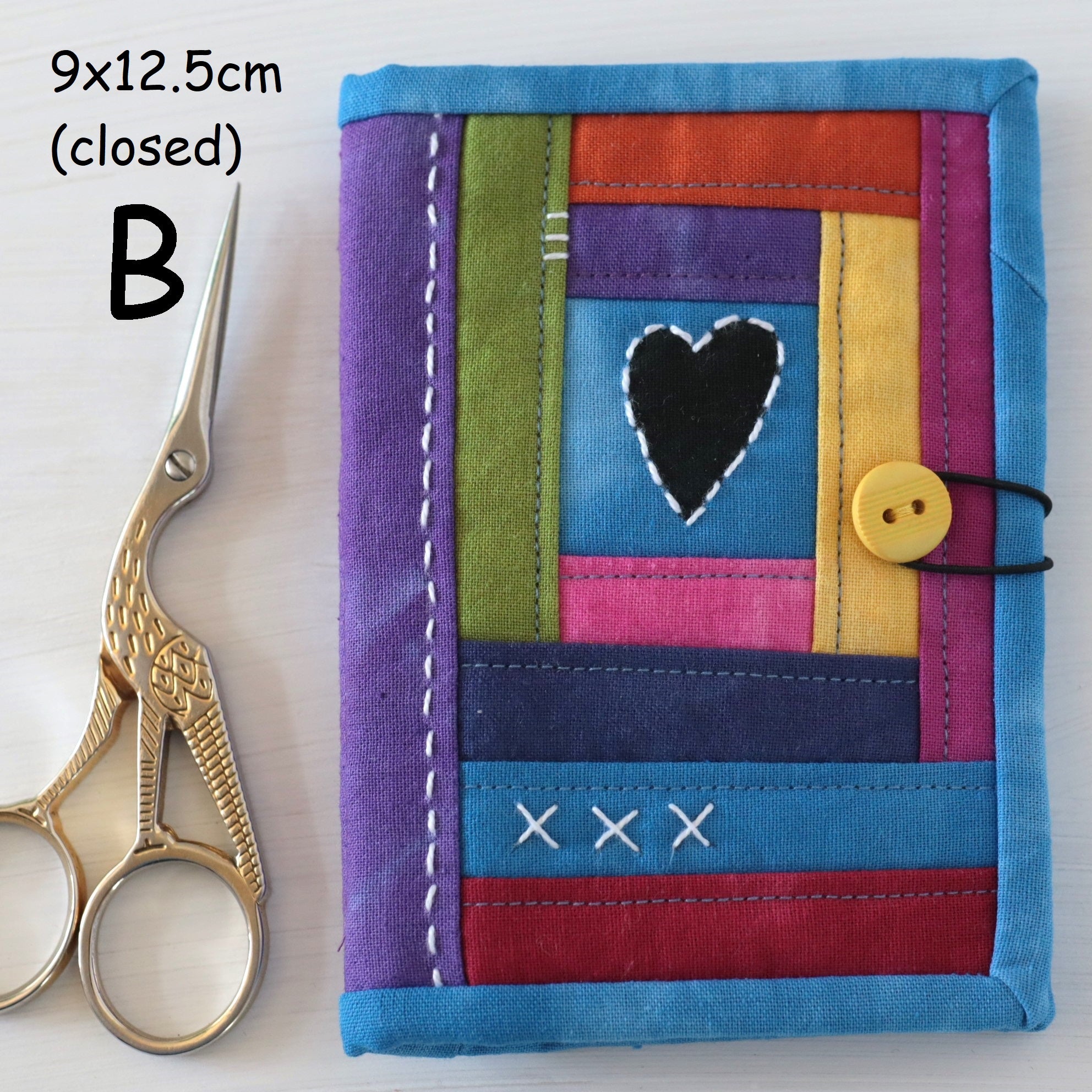 Hand Dyed Patchwork Needle Books