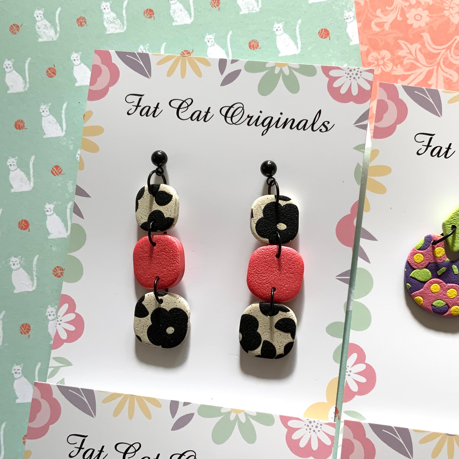 FAT CAT EARRING EDIT 2 | Curated Statement Bundle of 4