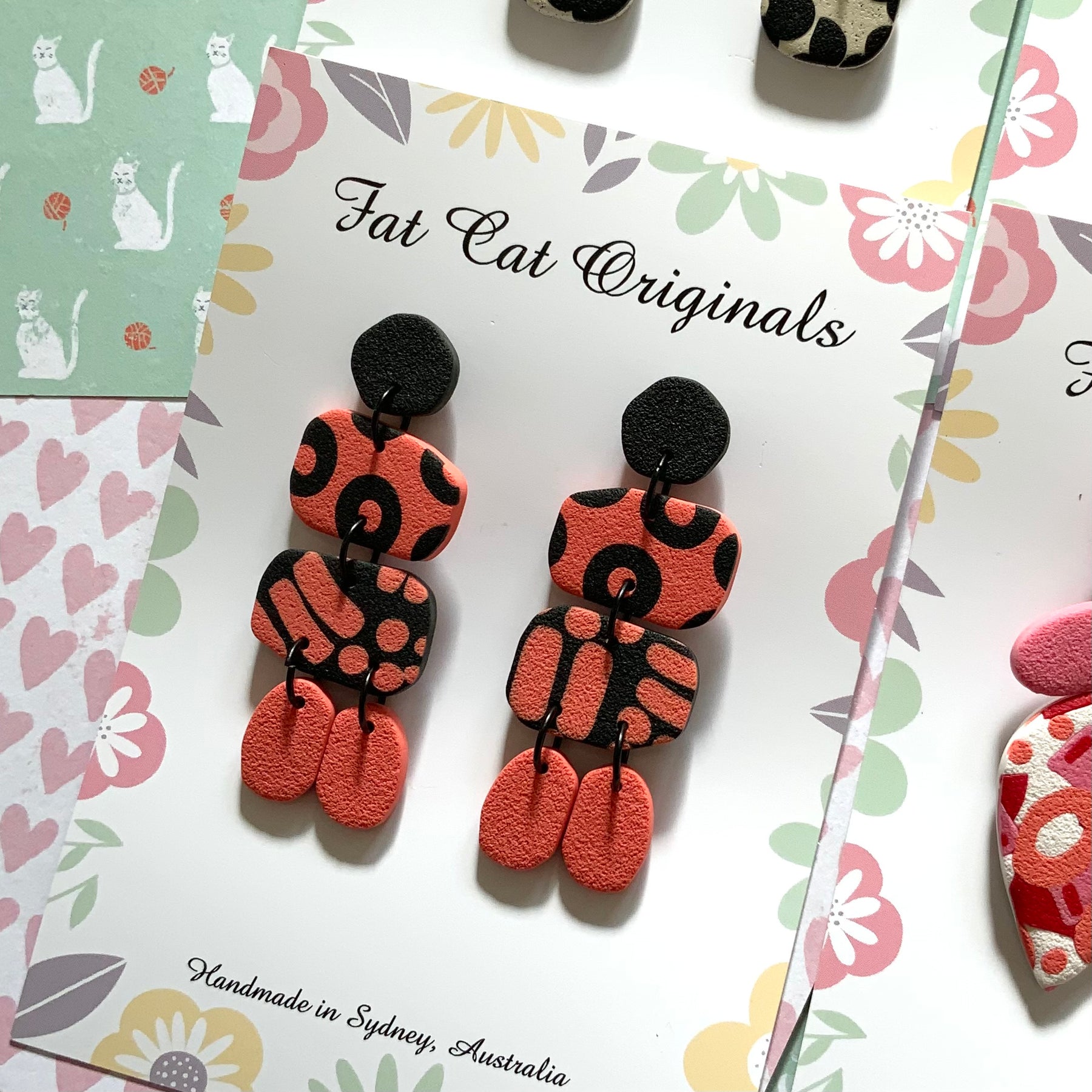FAT CAT EARRING EDIT 2 | Curated Statement Bundle of 4