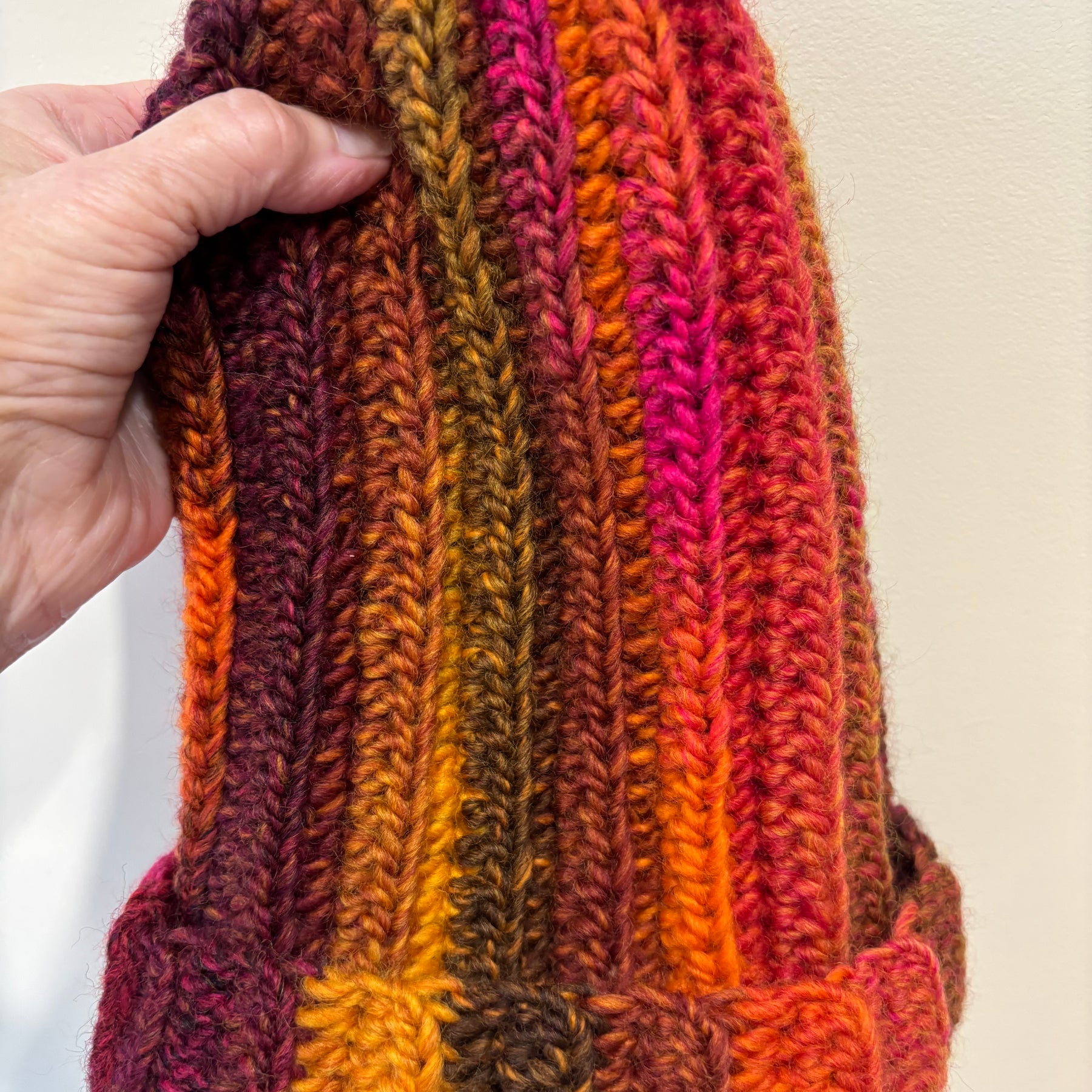 Hand Crocheted Beanie | Shades of Orange