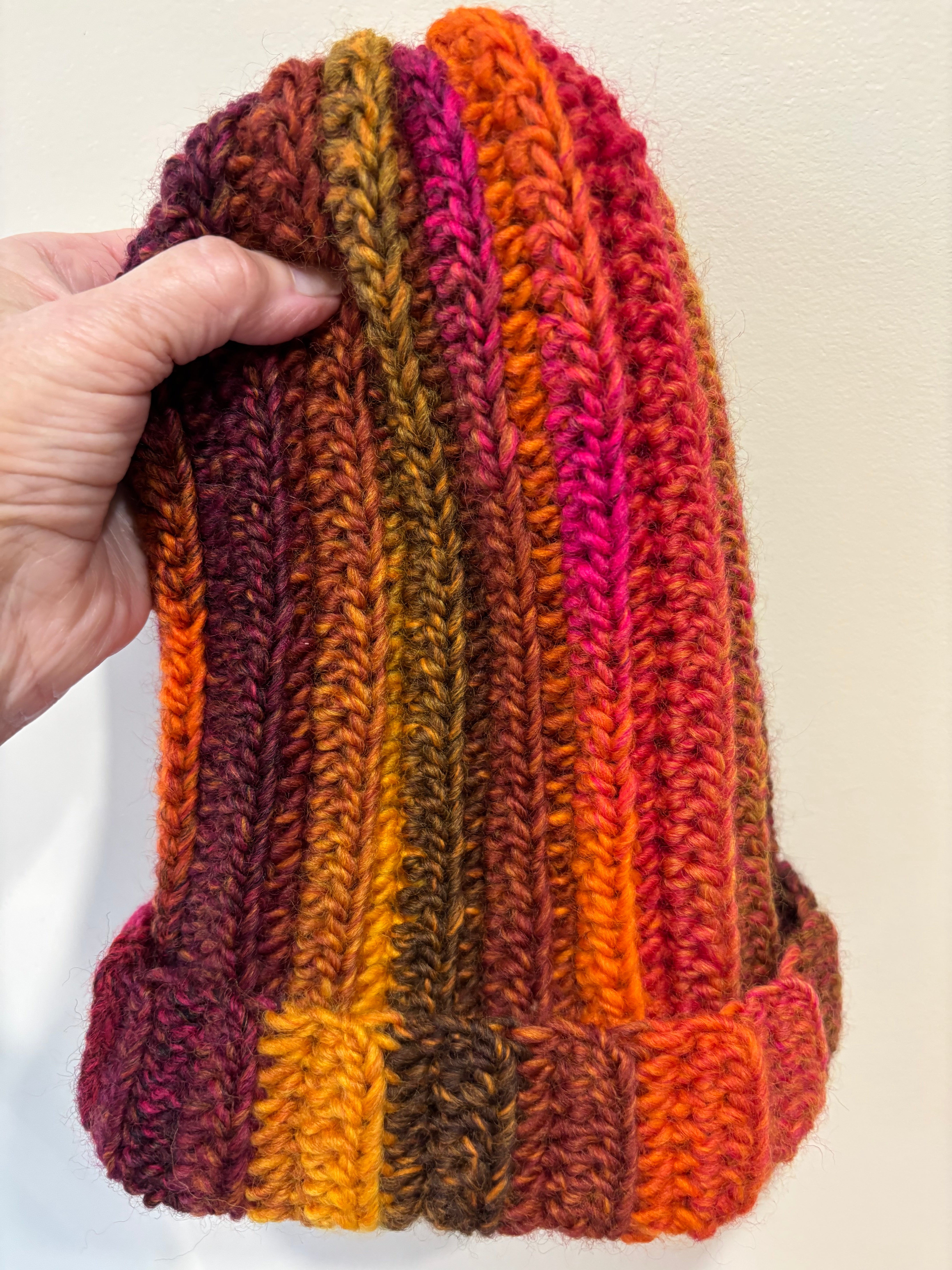 Hand Crocheted Beanie | Shades of Orange