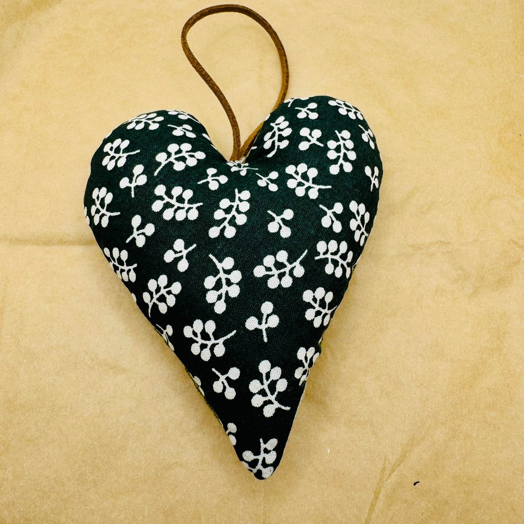 Hand Embroidered Heart filled with Australian wool