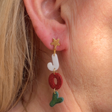 Christmas Joy - Ho Ho Ho Dangle Earrings
