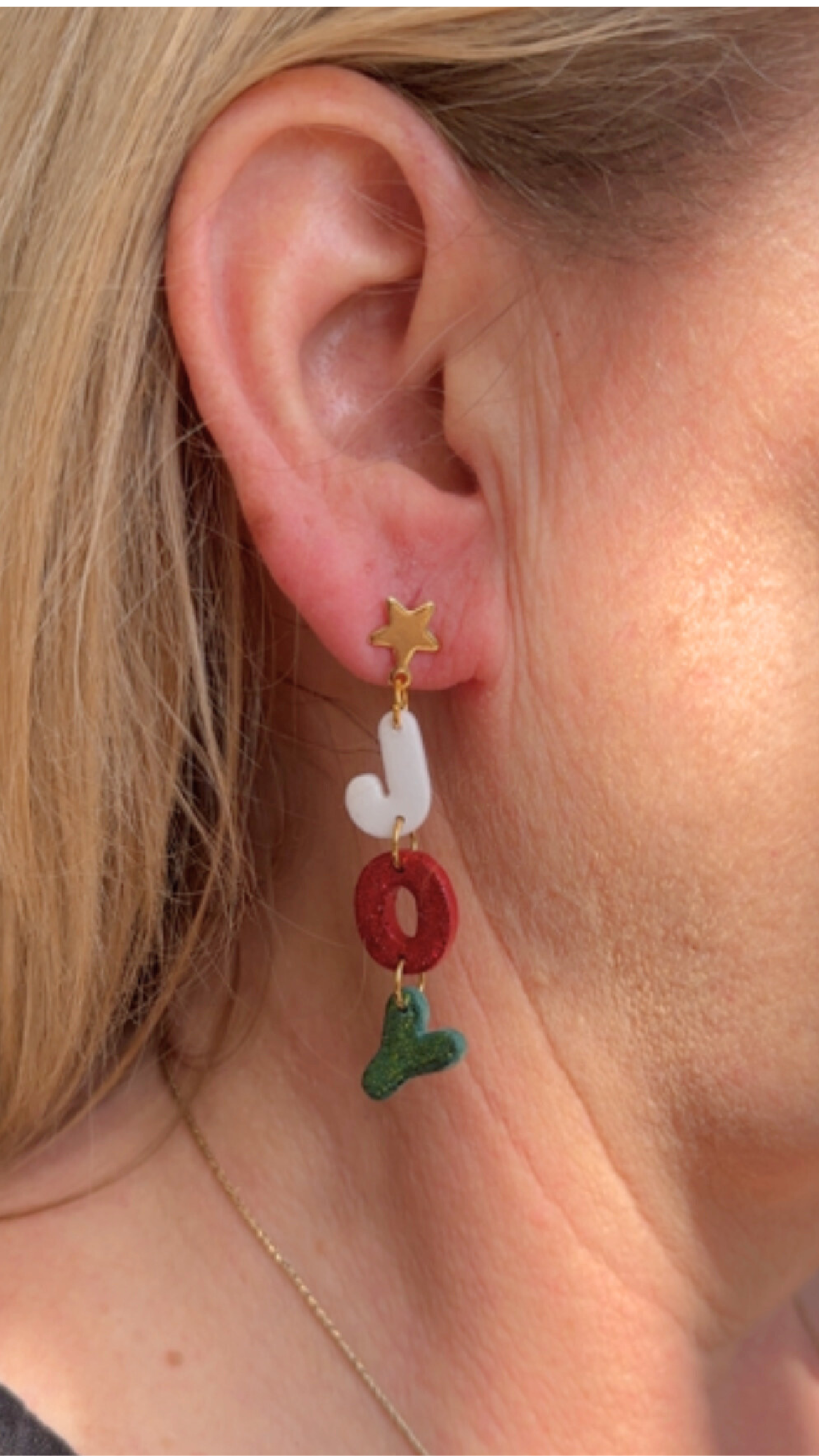 Christmas Joy - Ho Ho Ho Dangle Earrings