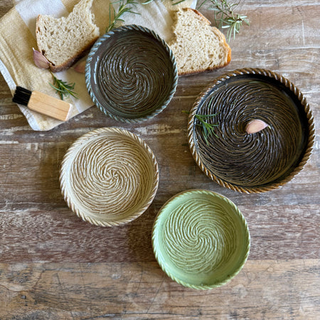 The Gathering Dish | Handmade Ceramic Garlic Grater, Herb & Dipping Dish