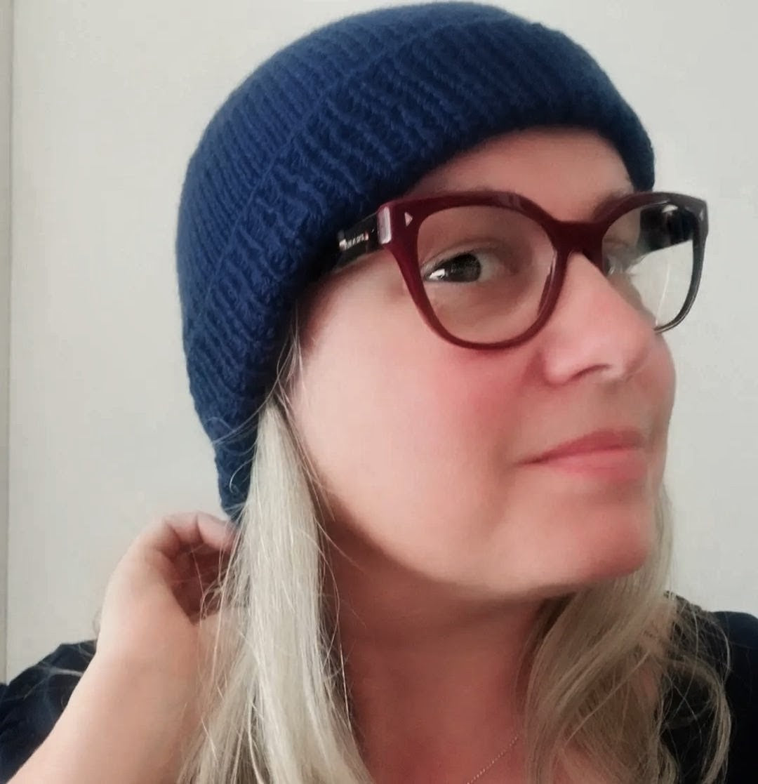 1940s Style Handknit Watchman or Fisherman Cap