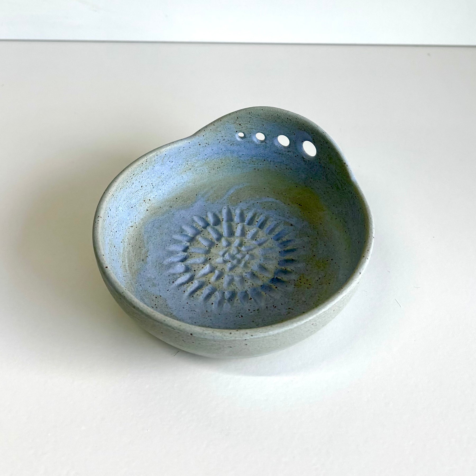 Ceramic Garlic/Ginger Grater and Herb Stripper - Hand Made Ceramic