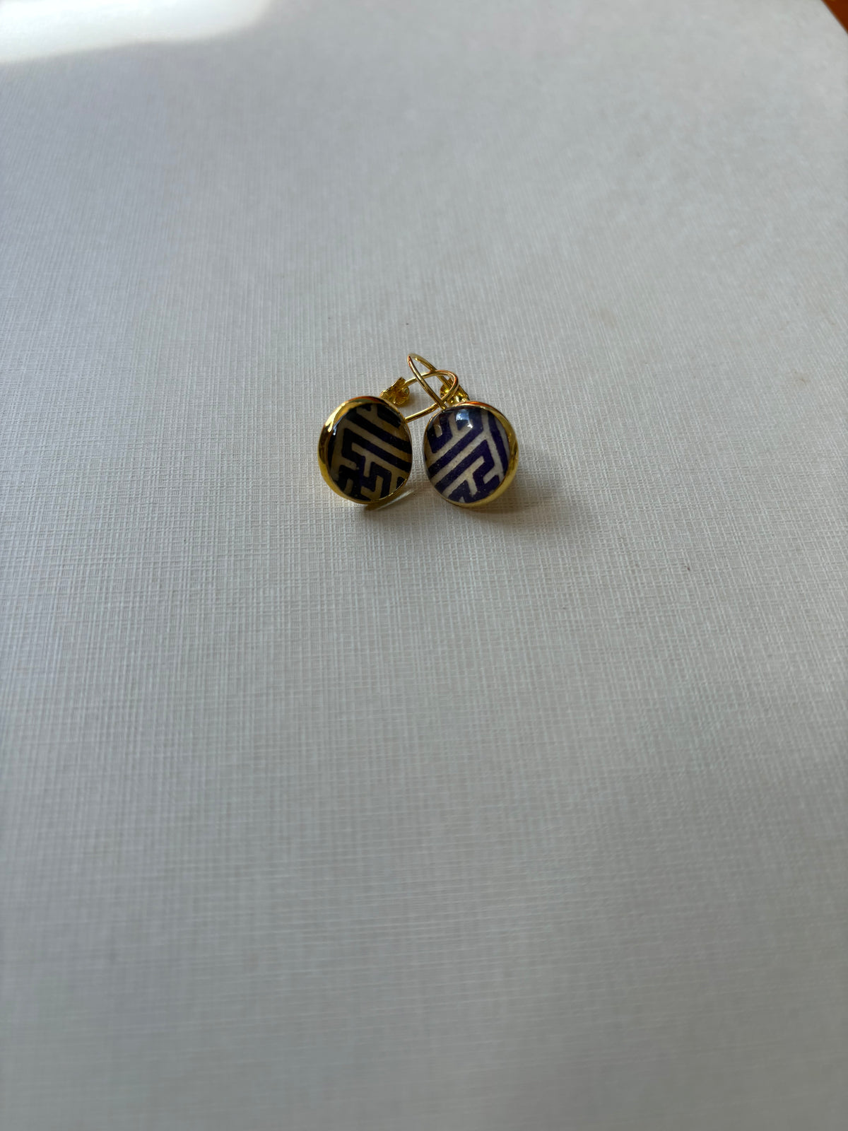 Japanese paper Resin earrings