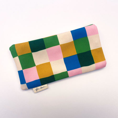 Fabric Glasses, Sunglasses Case, Handmade - Picnic (Dark)