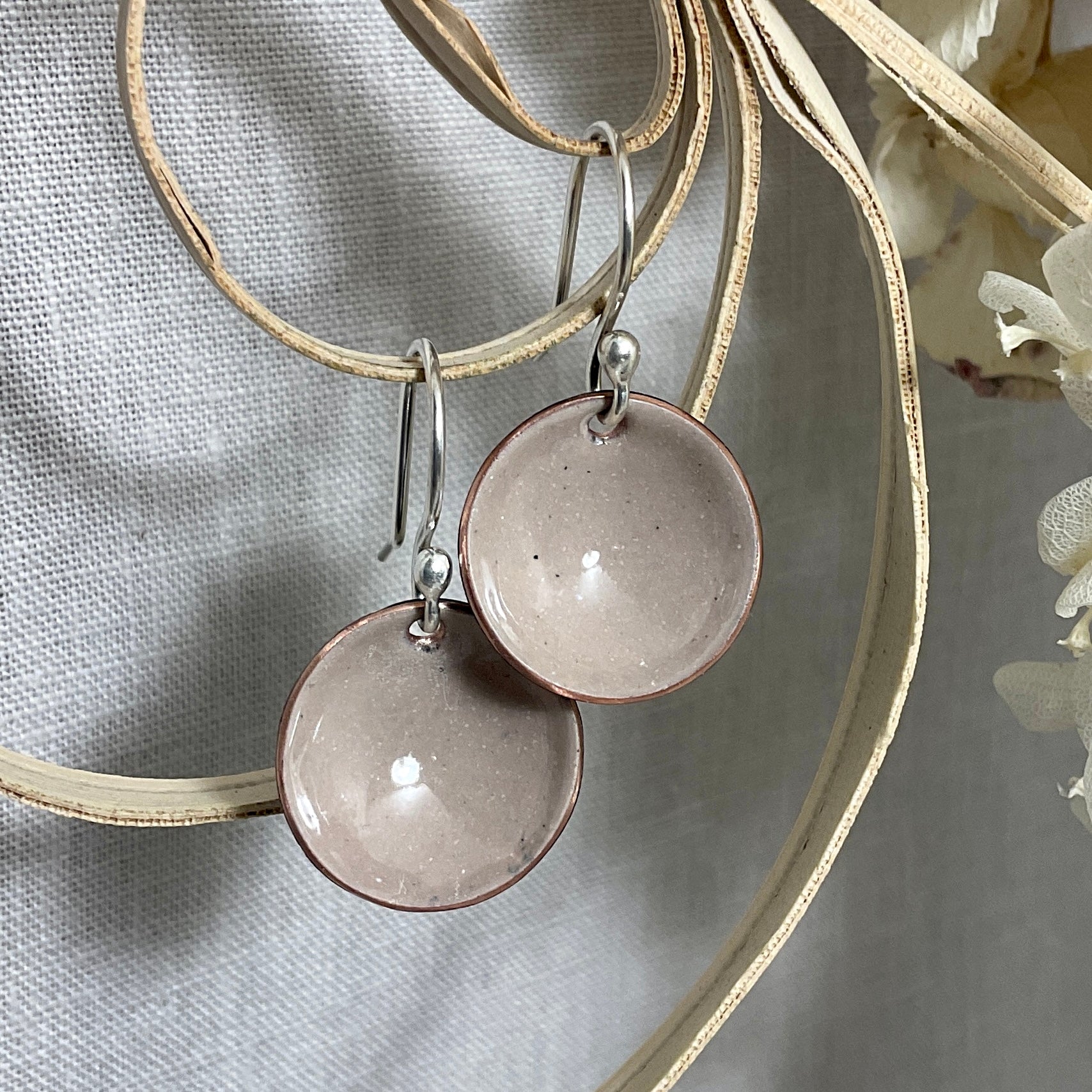 Everyday Earrings. Brown tones