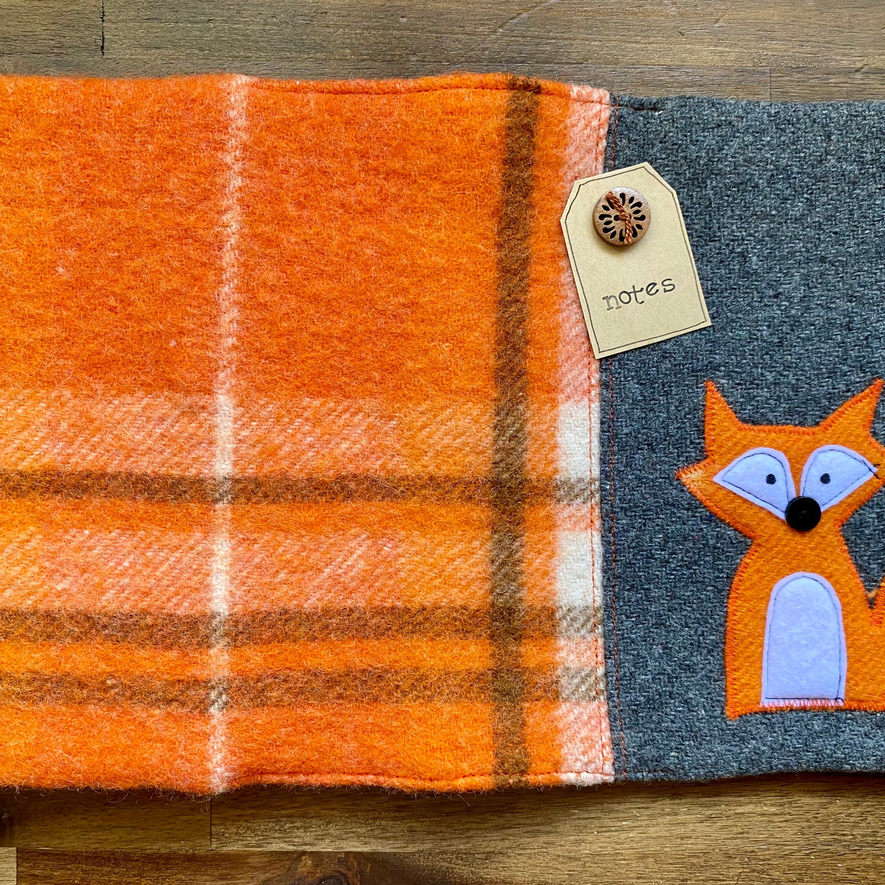 A5 Upcycled Notebook Fox