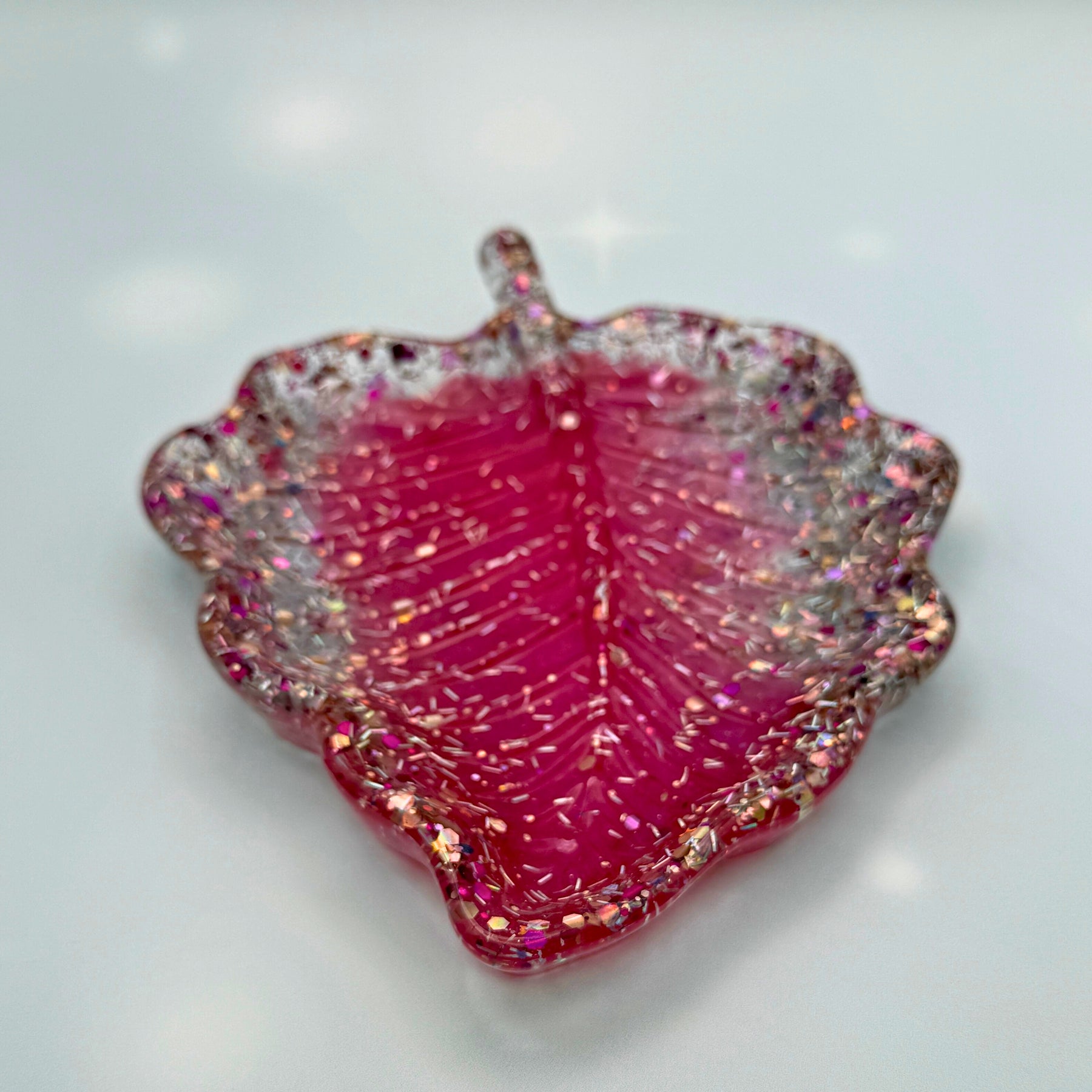 Un-be-leaf-able handmade resin leaf trays