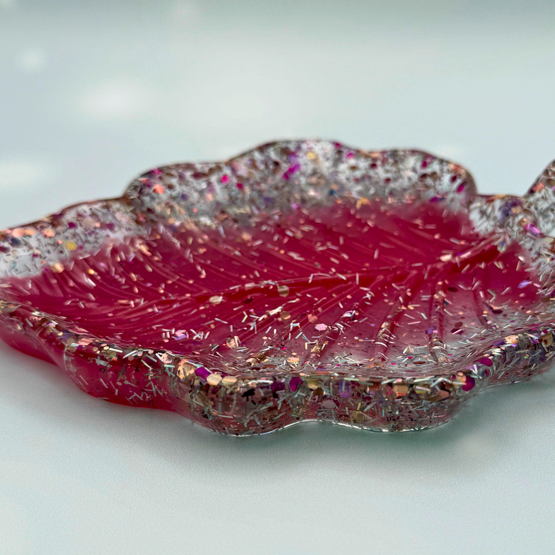 Un-be-leaf-able handmade resin leaf trays