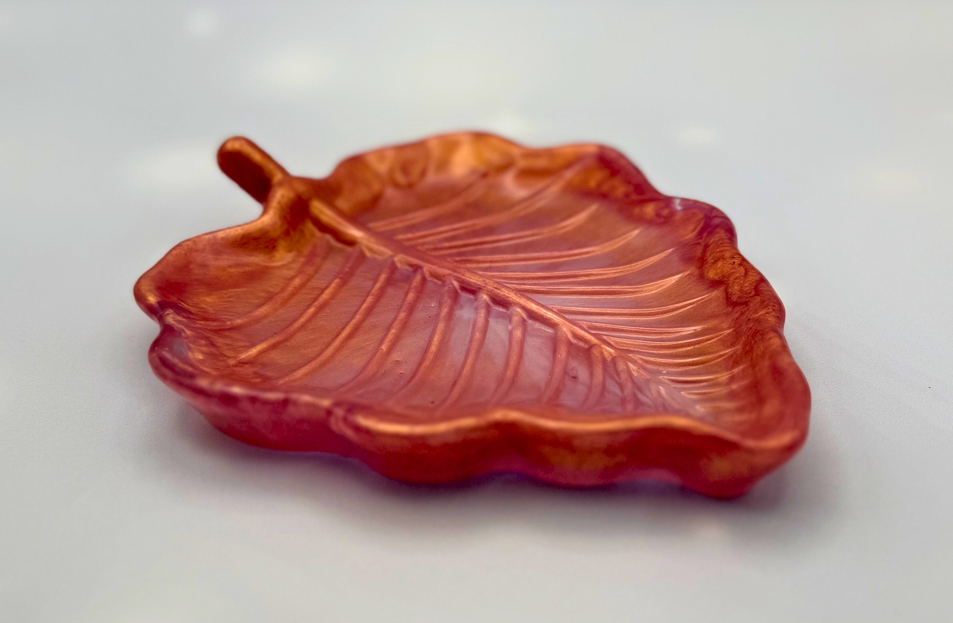 Un-be-leaf-able handmade resin leaf trays