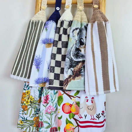 Kitchen Hand Towel | Hanging | Cotton | SINGLE LAYER | 9 Styles - 1-9