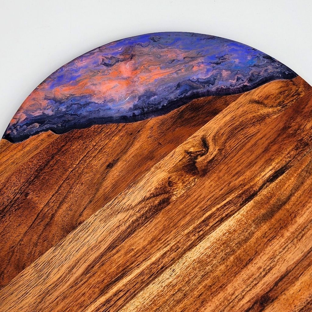"Sunset Horizon" - resin Charcuterie Board