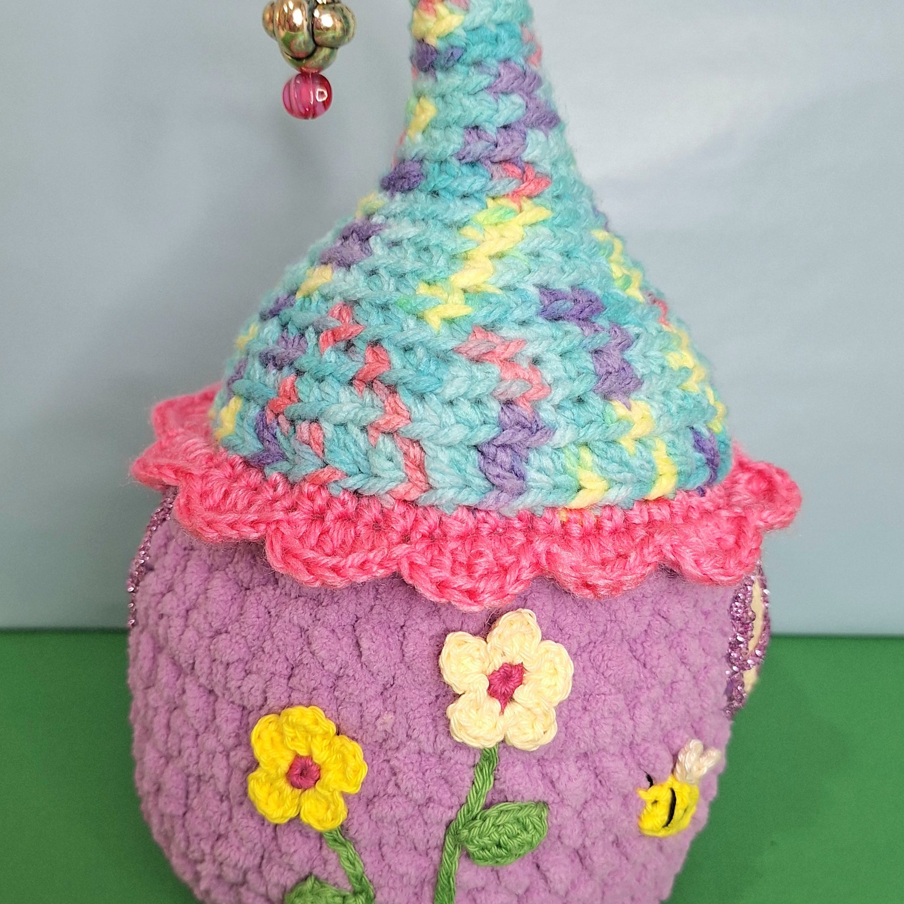 Enchanted Crochet Fairy House Play Set with Two Fairies