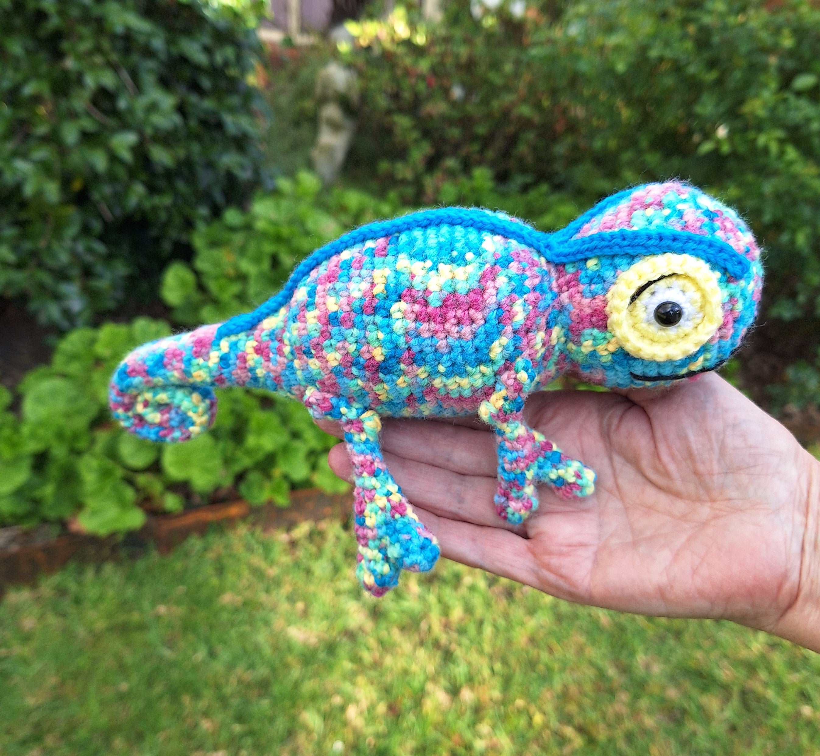 Handmade Crochet Chameleon