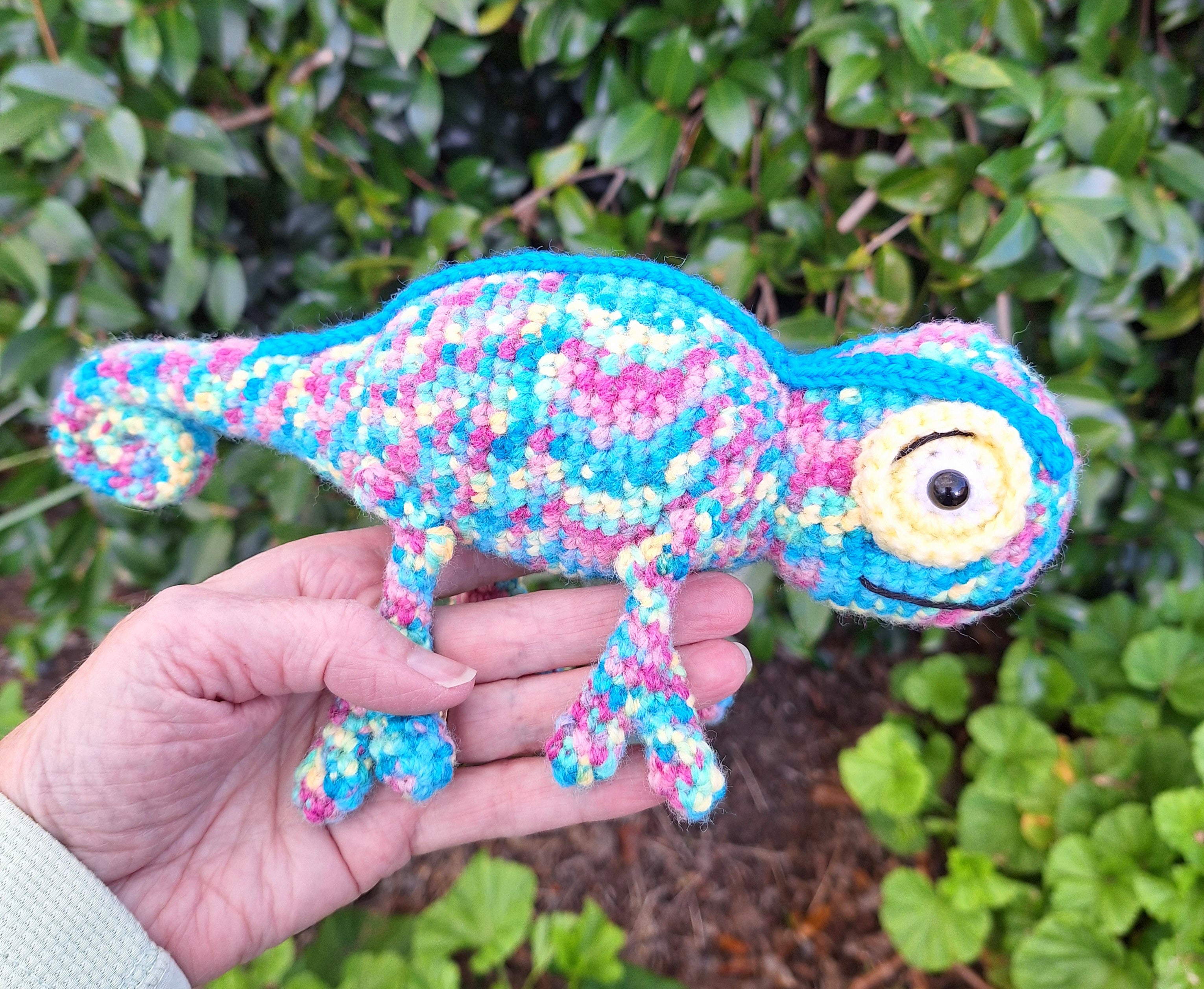 Handmade Crochet Chameleon