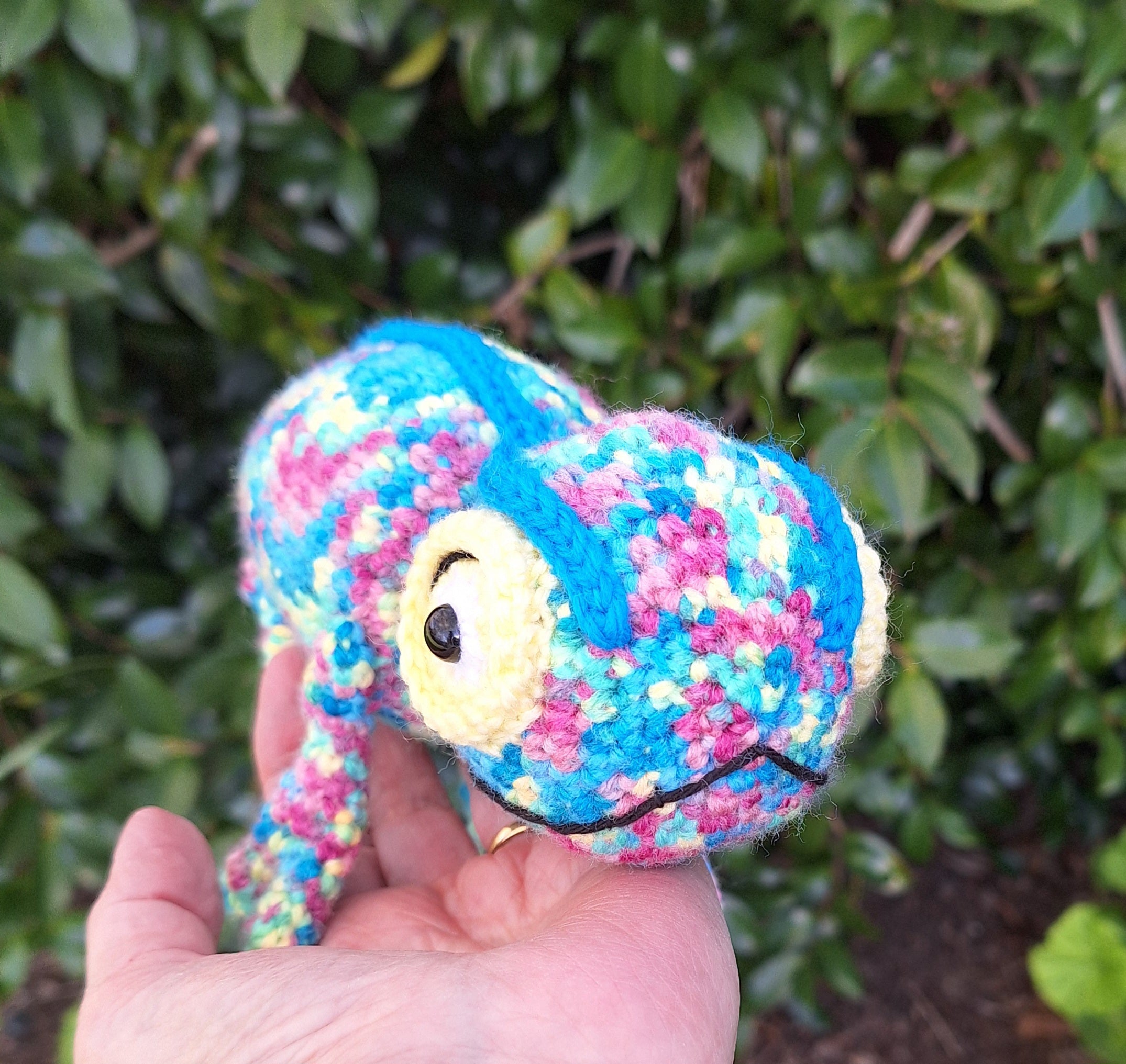 Handmade Crochet Chameleon