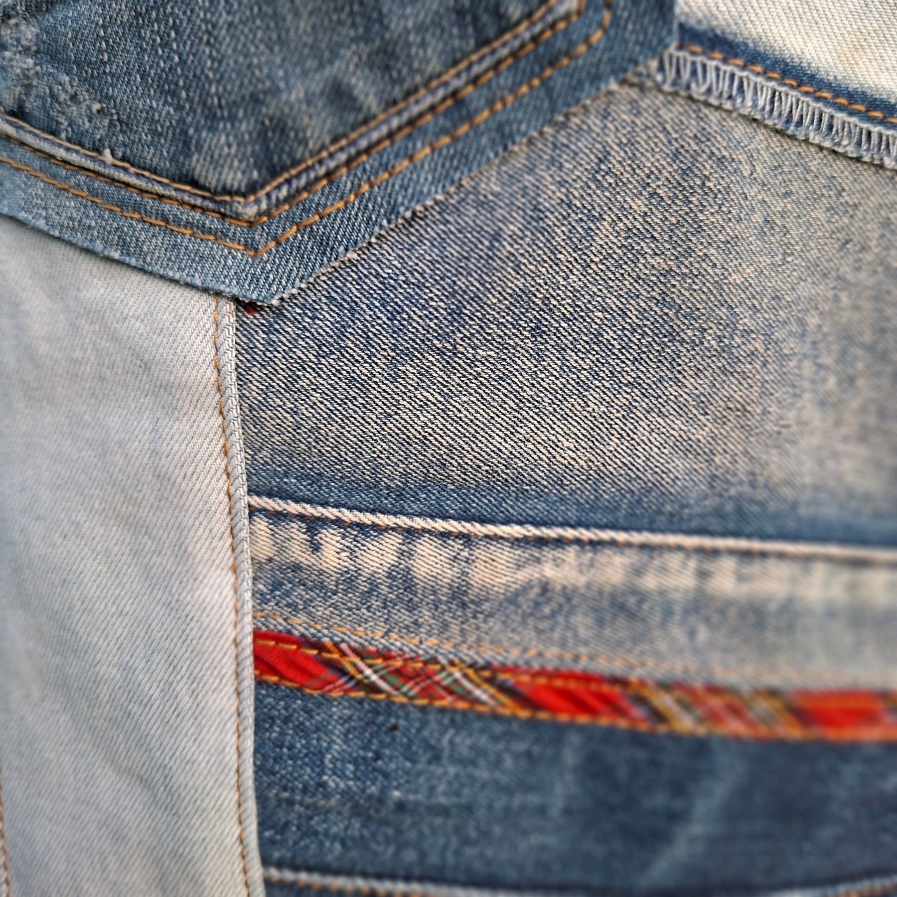 Artisan Upcycled Jeans Apron - Garden, Kitchen or Workshop