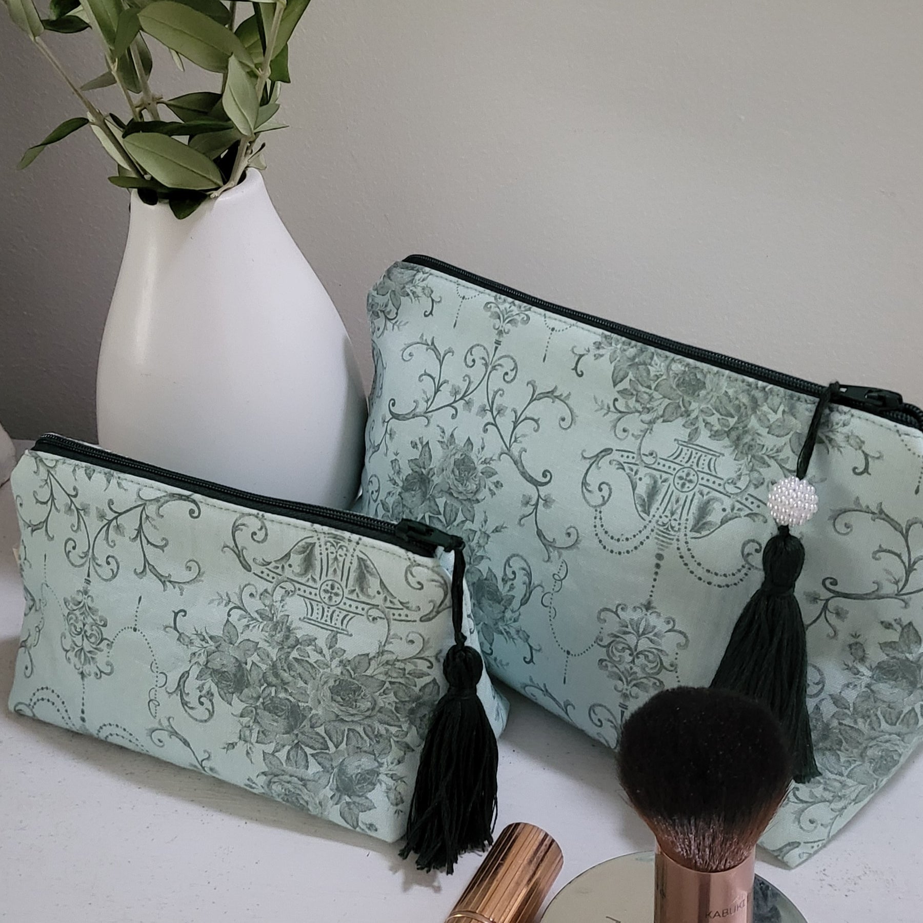 Makeup Bag - Floral Fabric Cosmetic Pouch | Still.