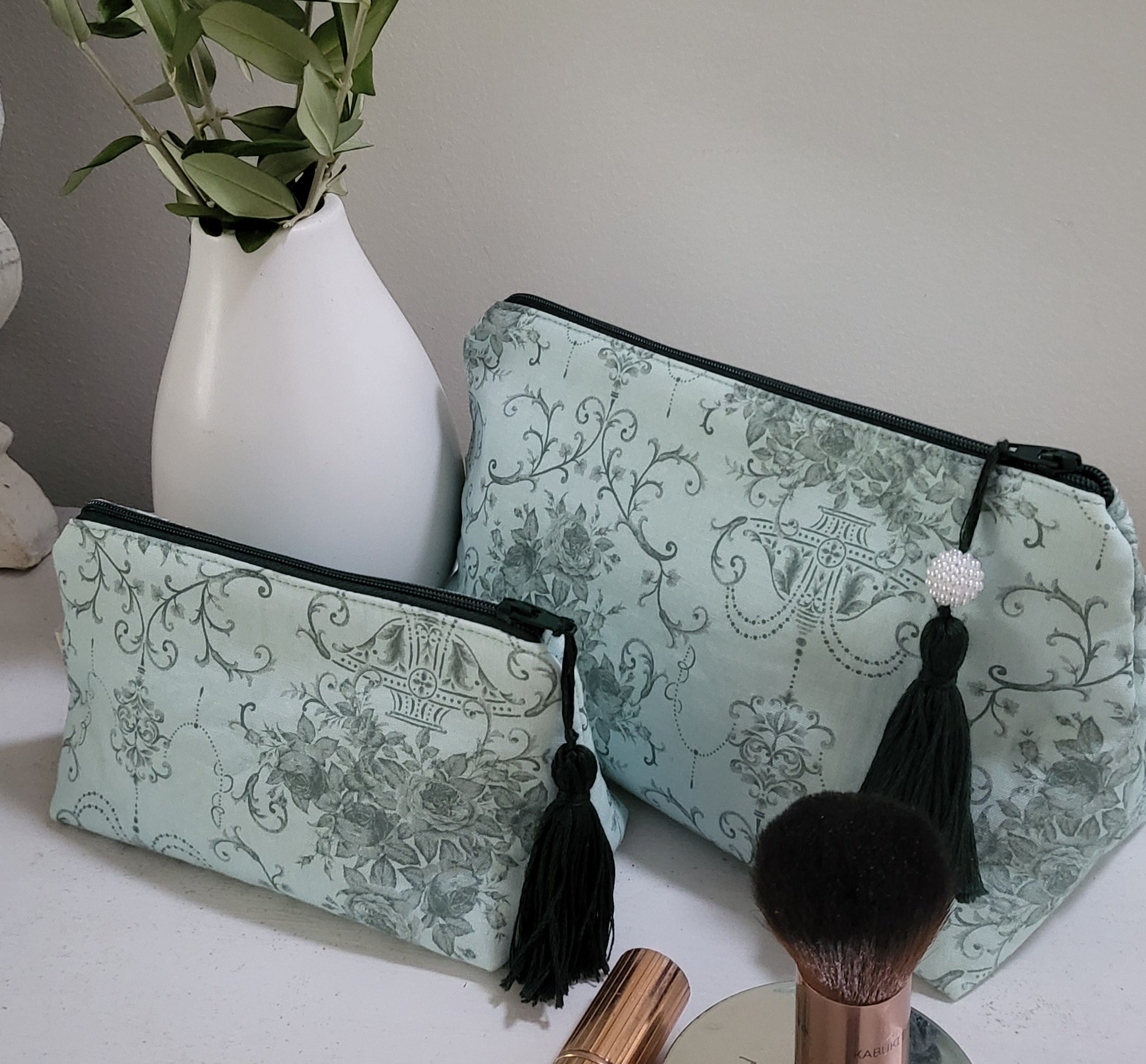 Makeup Bag - Floral Fabric Cosmetic Pouch | Still.