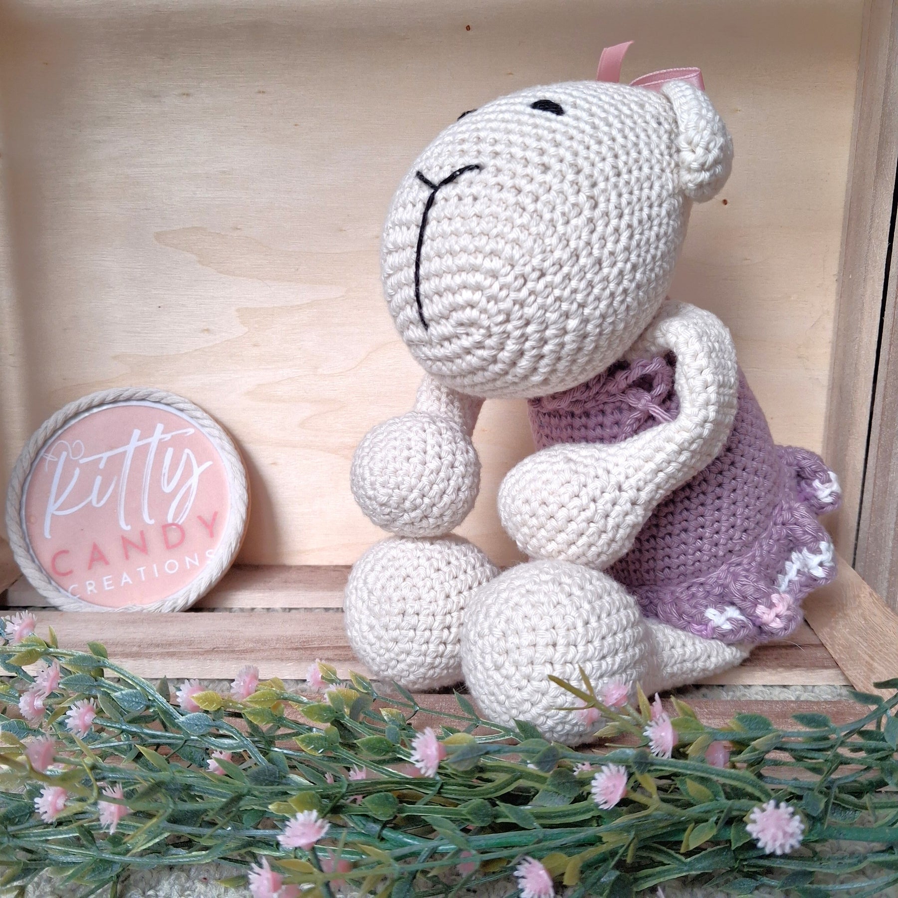 Handmade Crochet Toy Sheep -100% Cotton