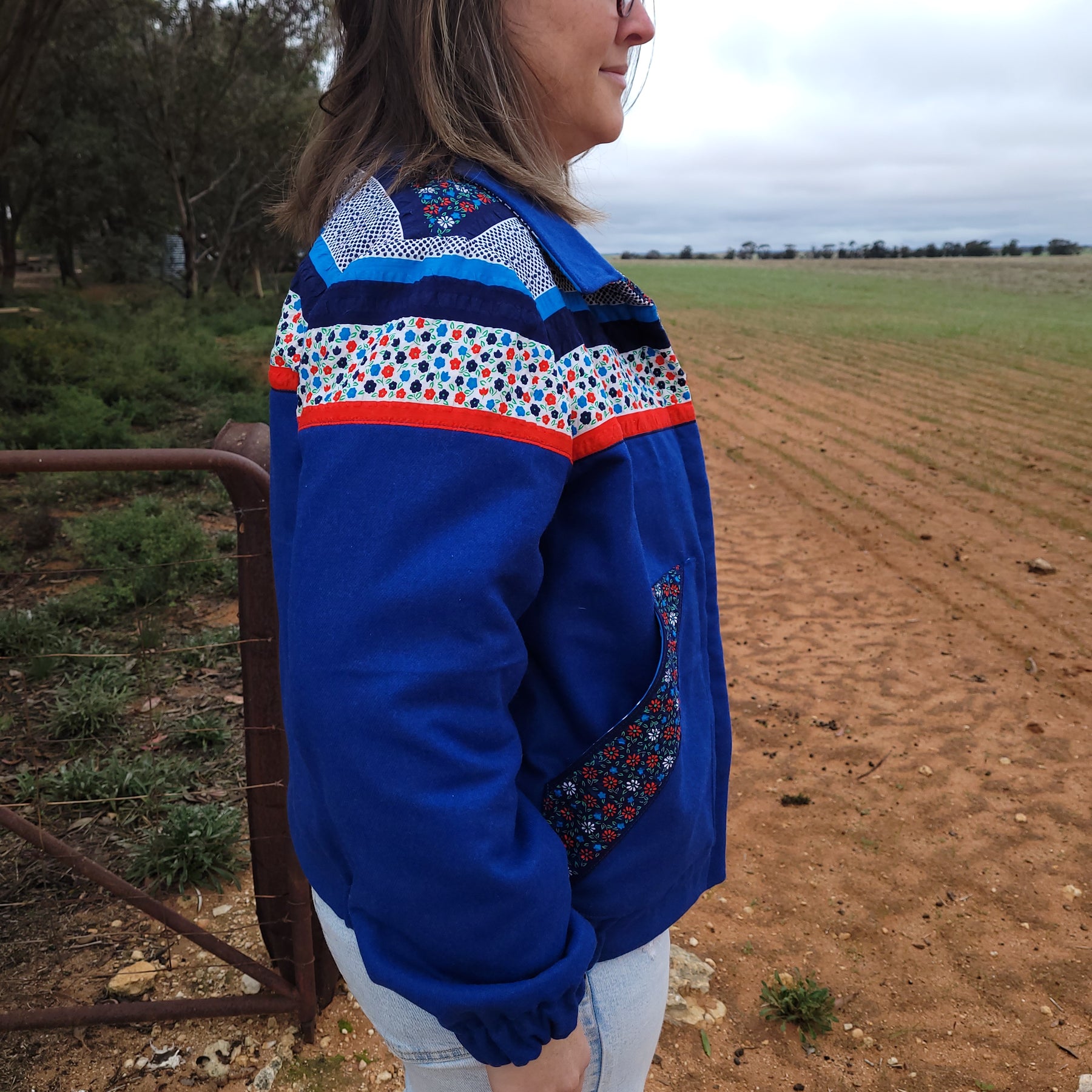 Bands of happiness - Retro Bomber jacket - L/XL