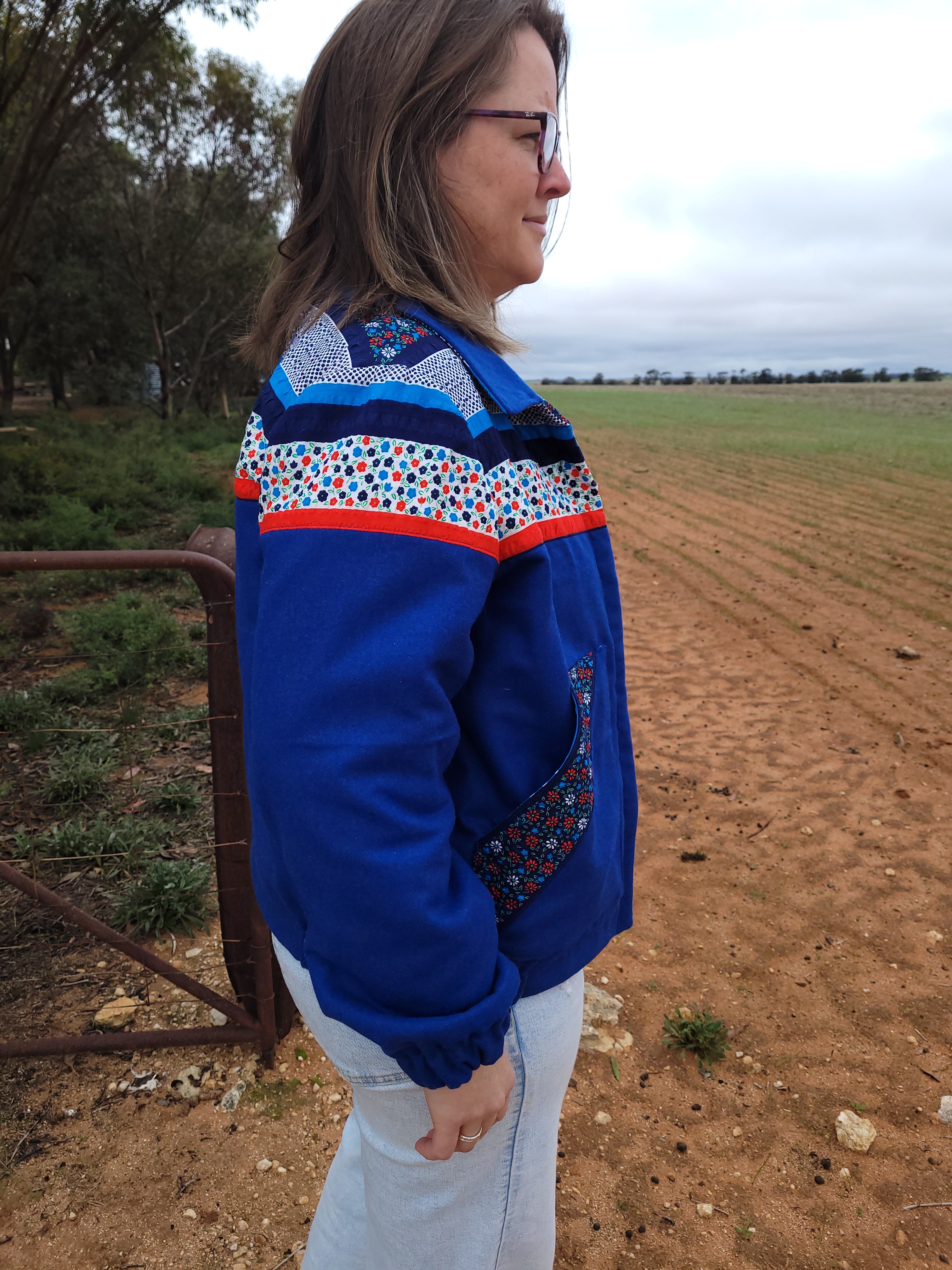 Bands of happiness - Retro Bomber jacket - L/XL