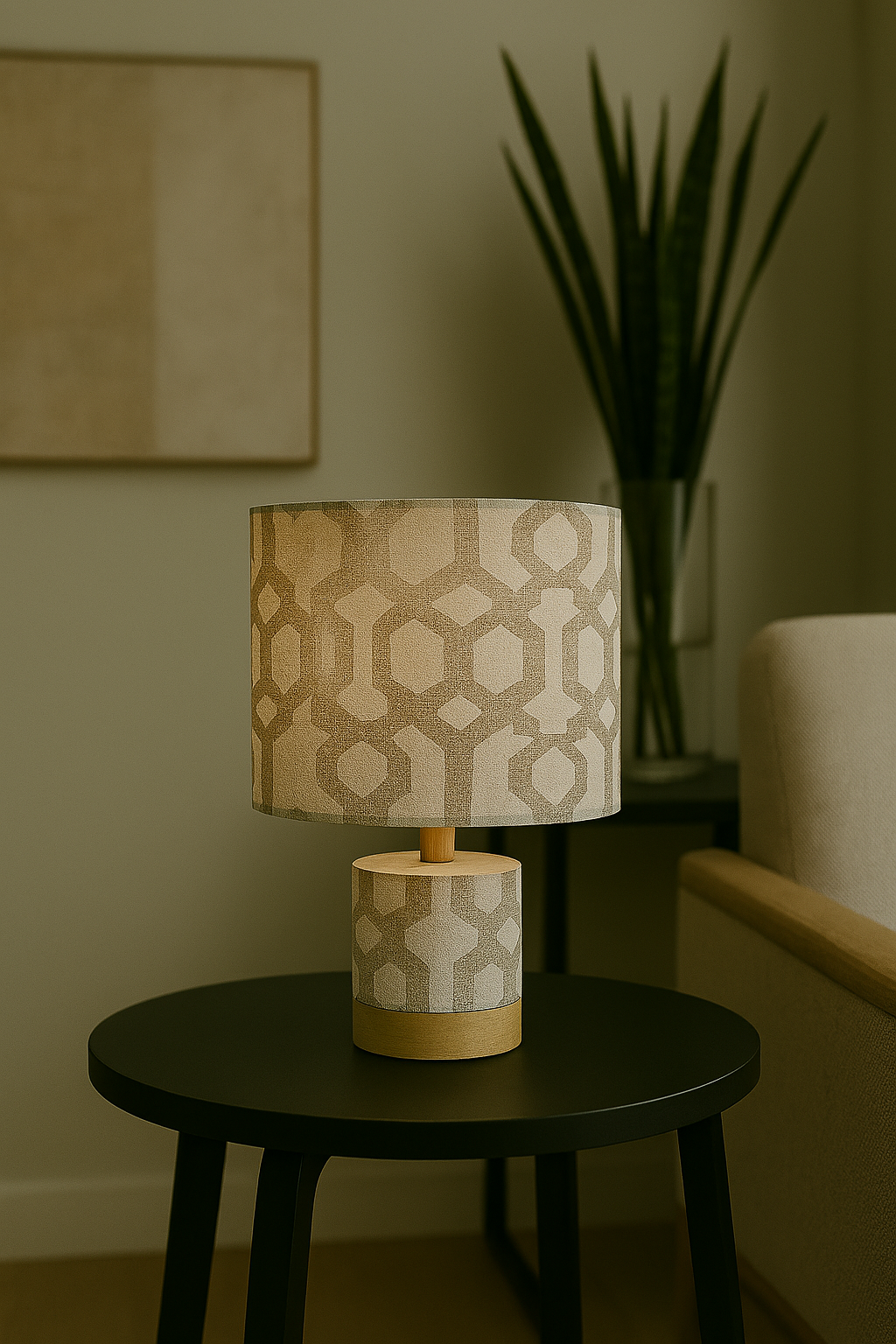 Sienna shine drum lampshade