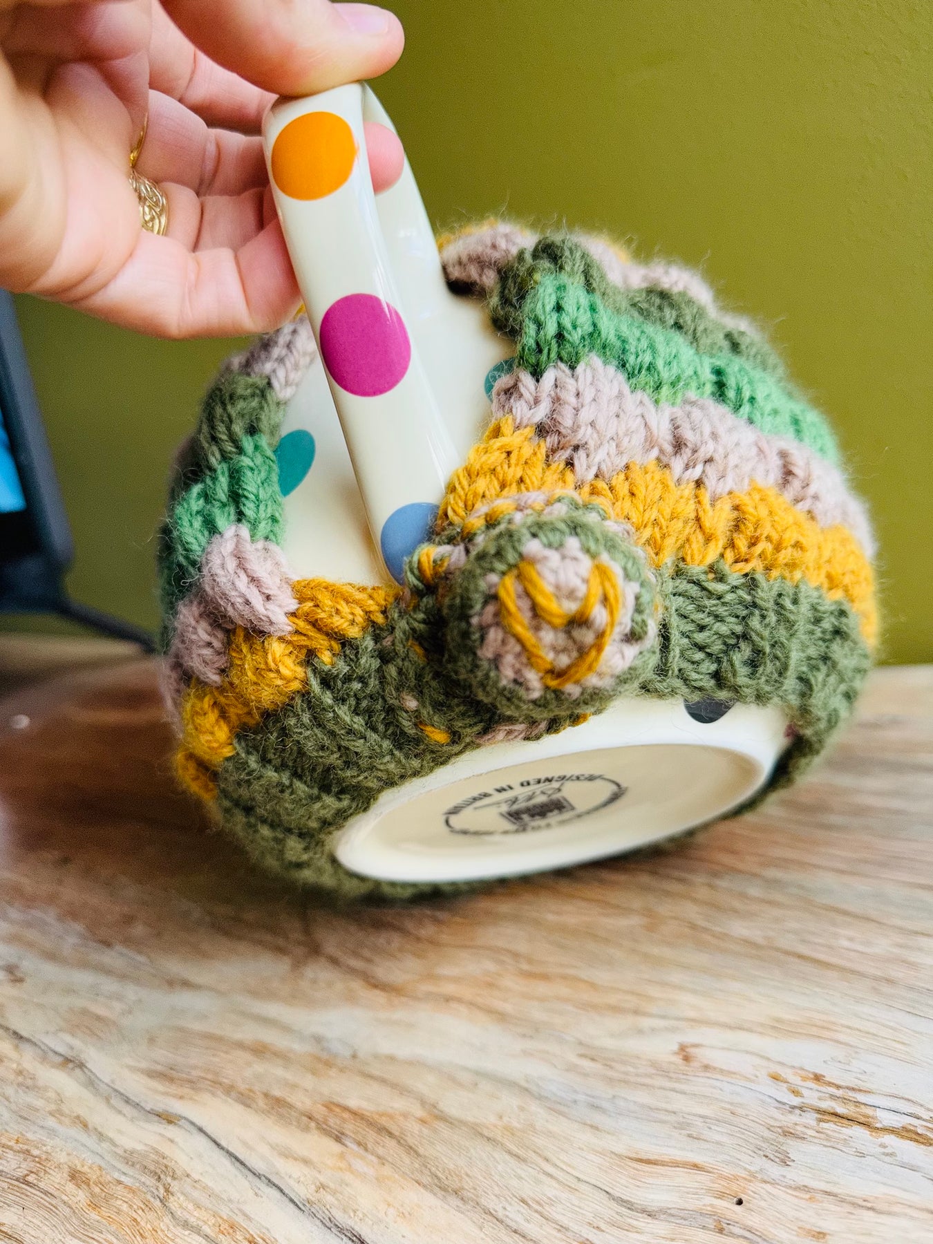 Teapot Cosy - Earthy tones - 100% wool