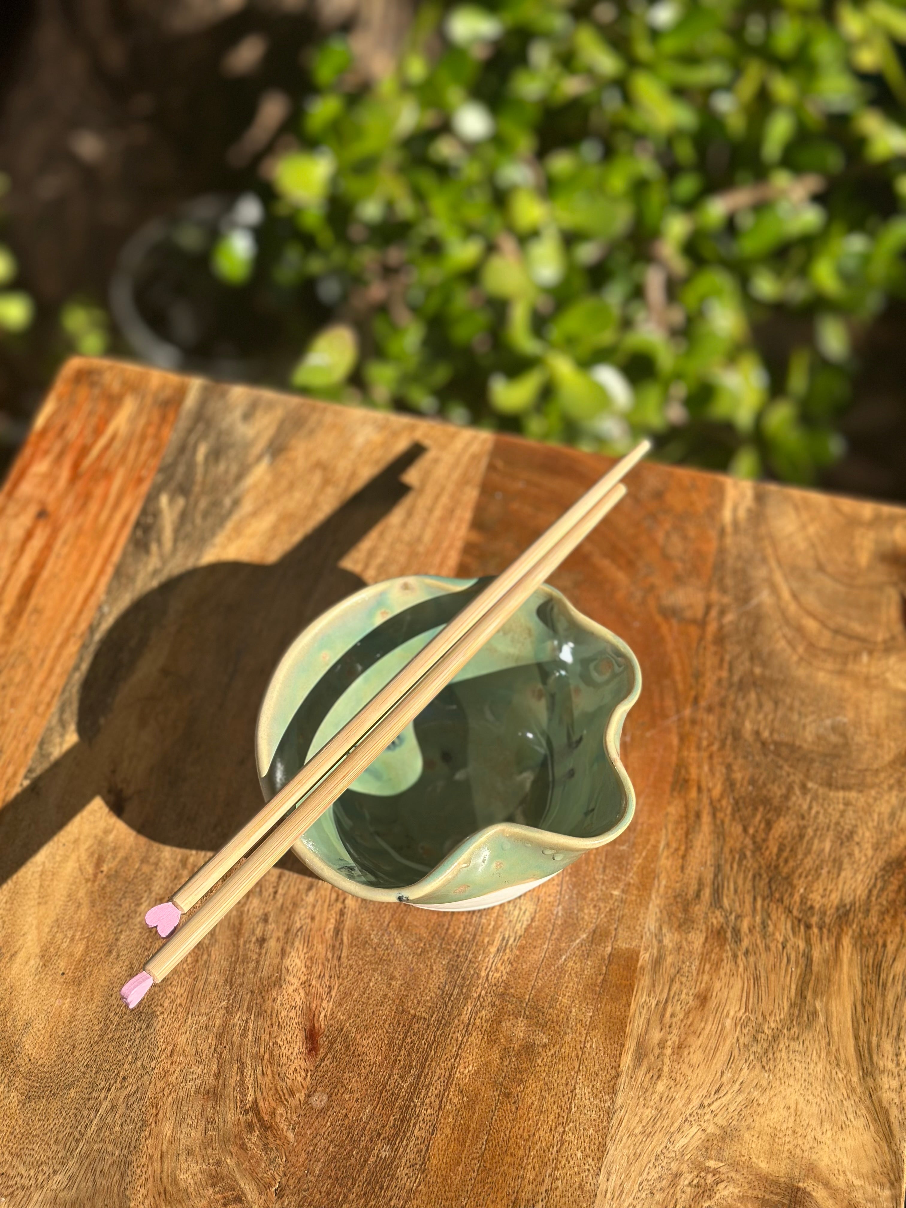 Wildflowers Aurora Porcelain Bowl | Handmade Ceramic Rice Bowl | Organic Bowl
