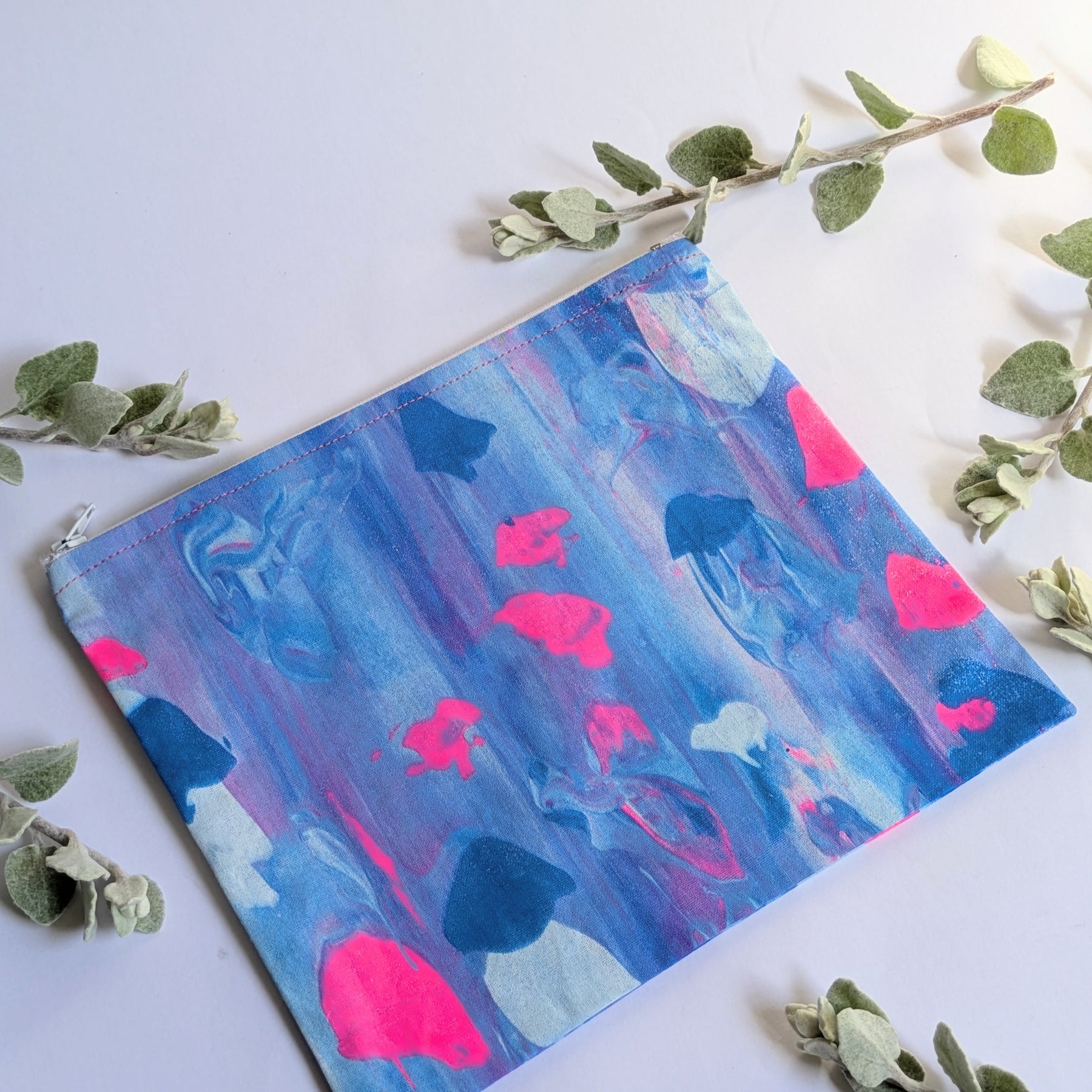 Hand Printed Fabric Pouches