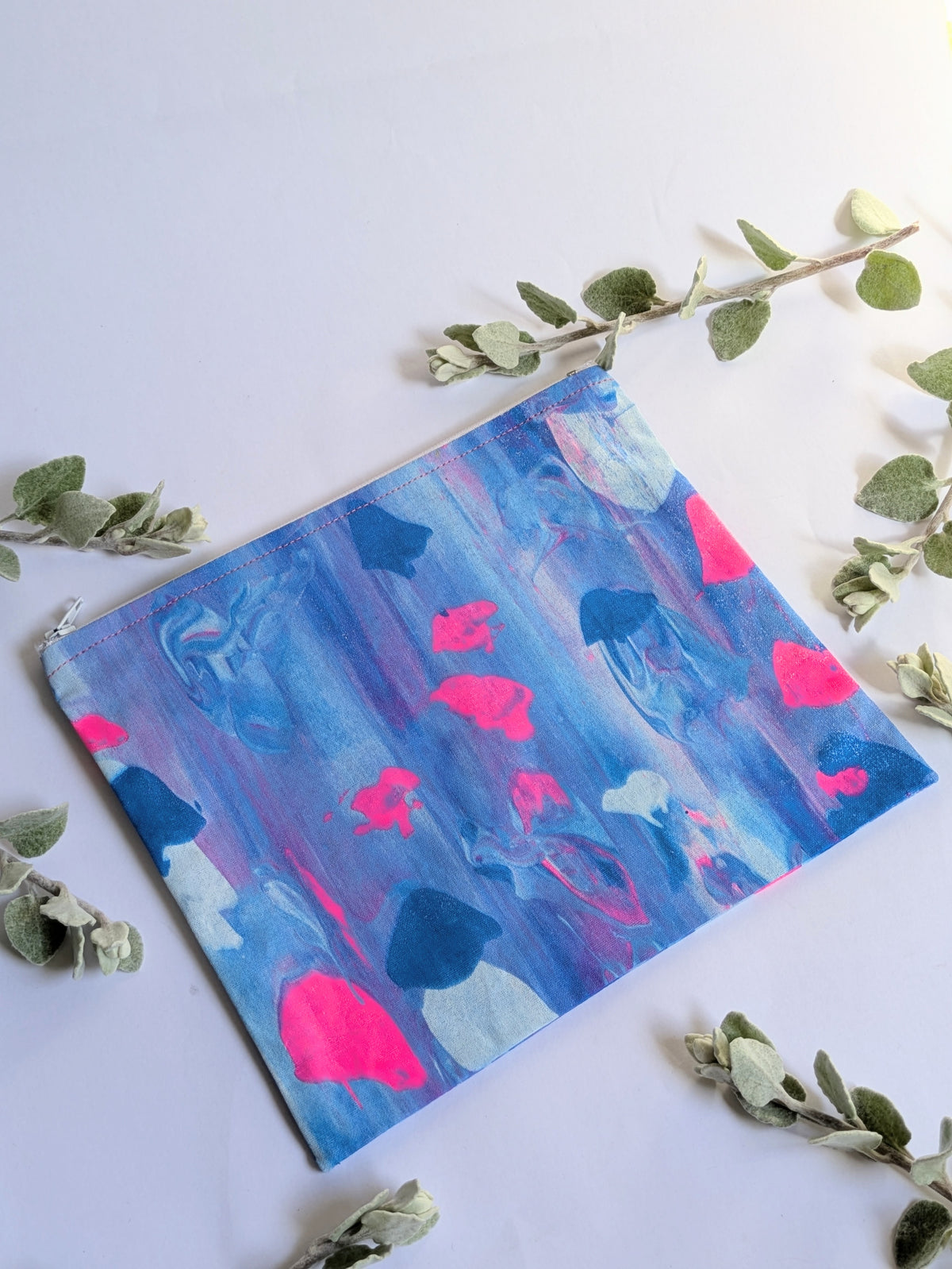 Hand Printed Fabric Pouches