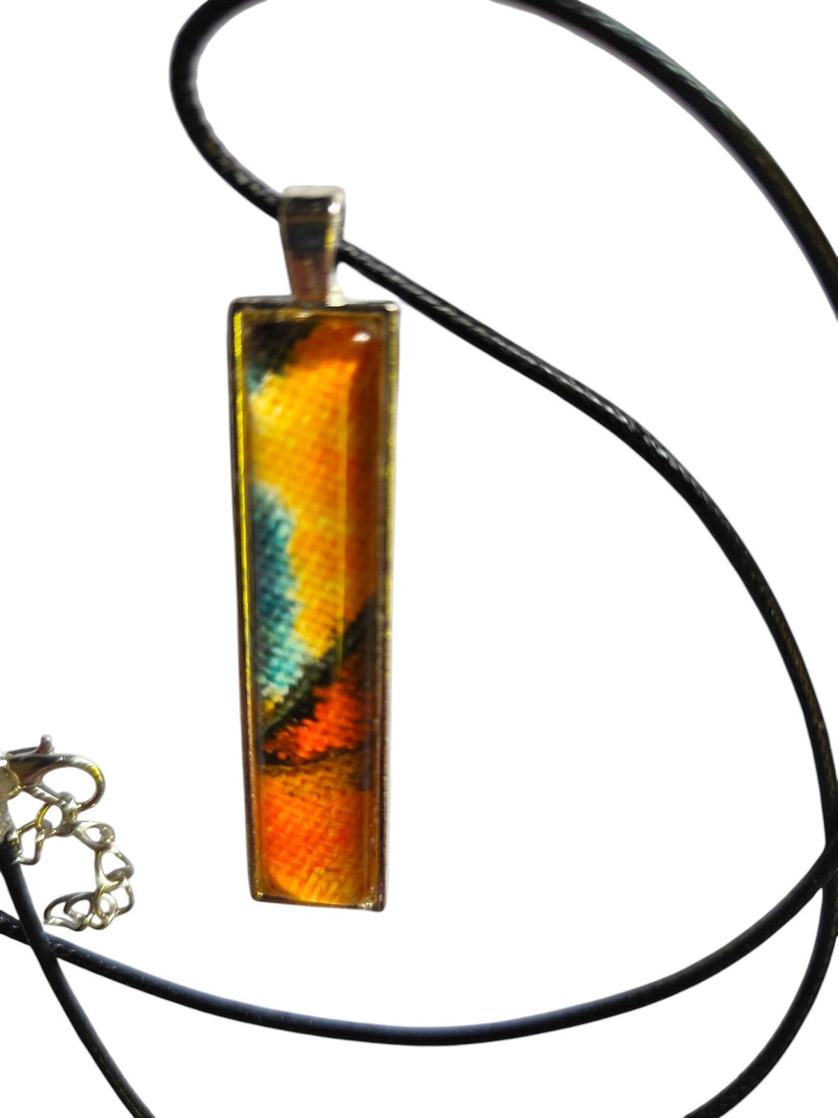 Landscape Pendant Necklace, Wearable Original Painting